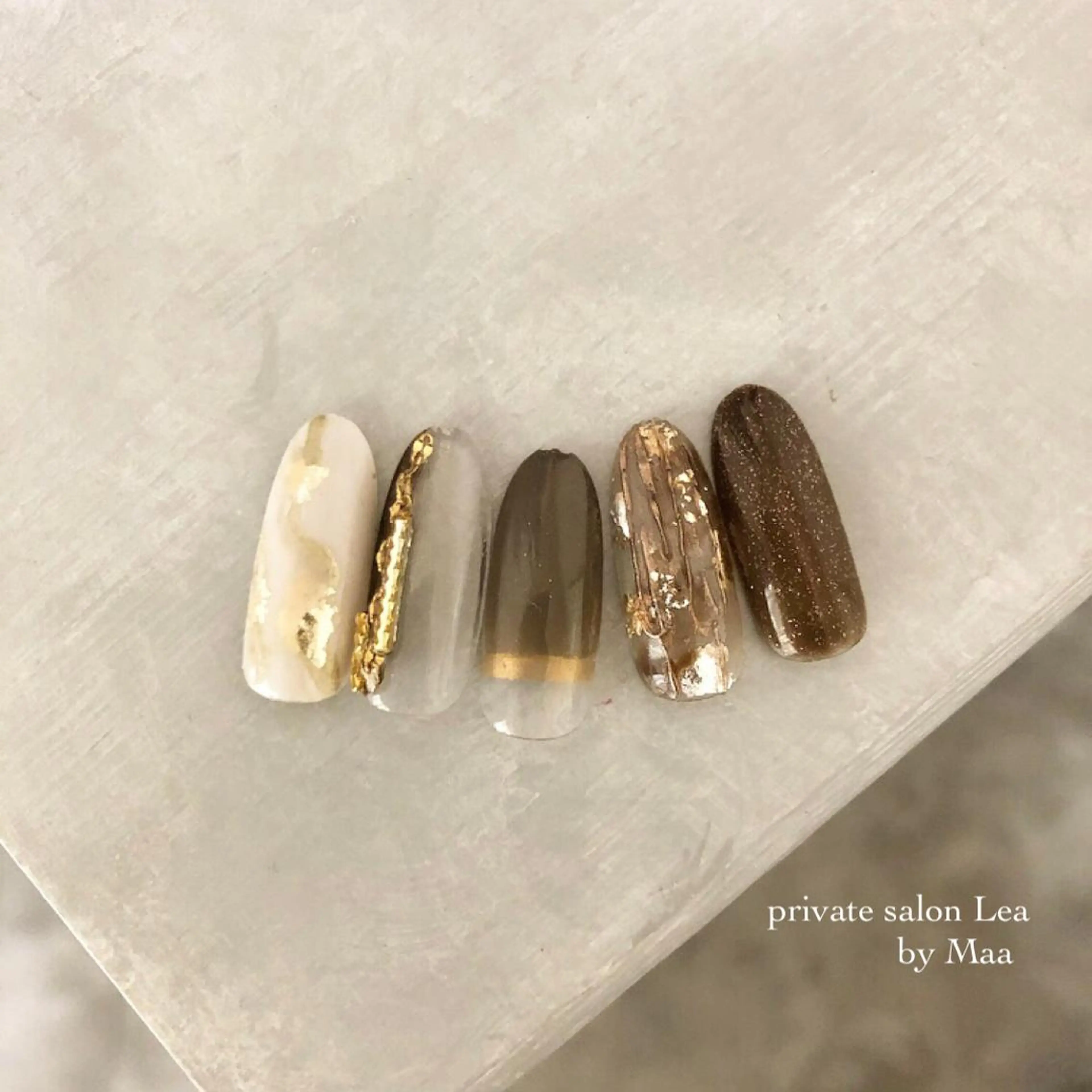 ネイル ハンドネイル private_ salon.Leaのネイルデザイン