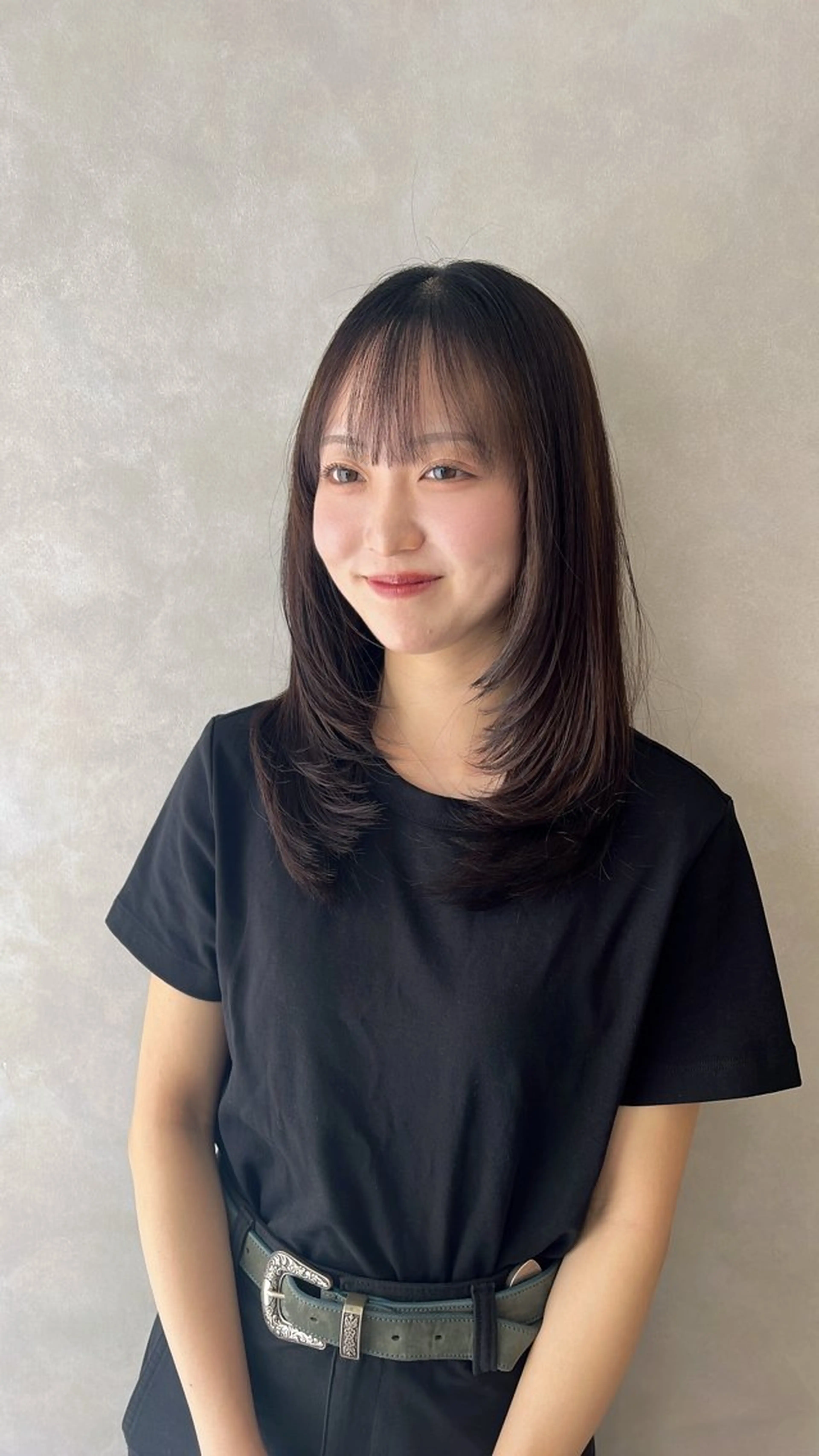 ロング カラー ブラウンカラー ナチュラルブラウン レイヤーカット カット ヘアカラー Naru┆川西能勢口 ┆髪質改善のヘアスタイル