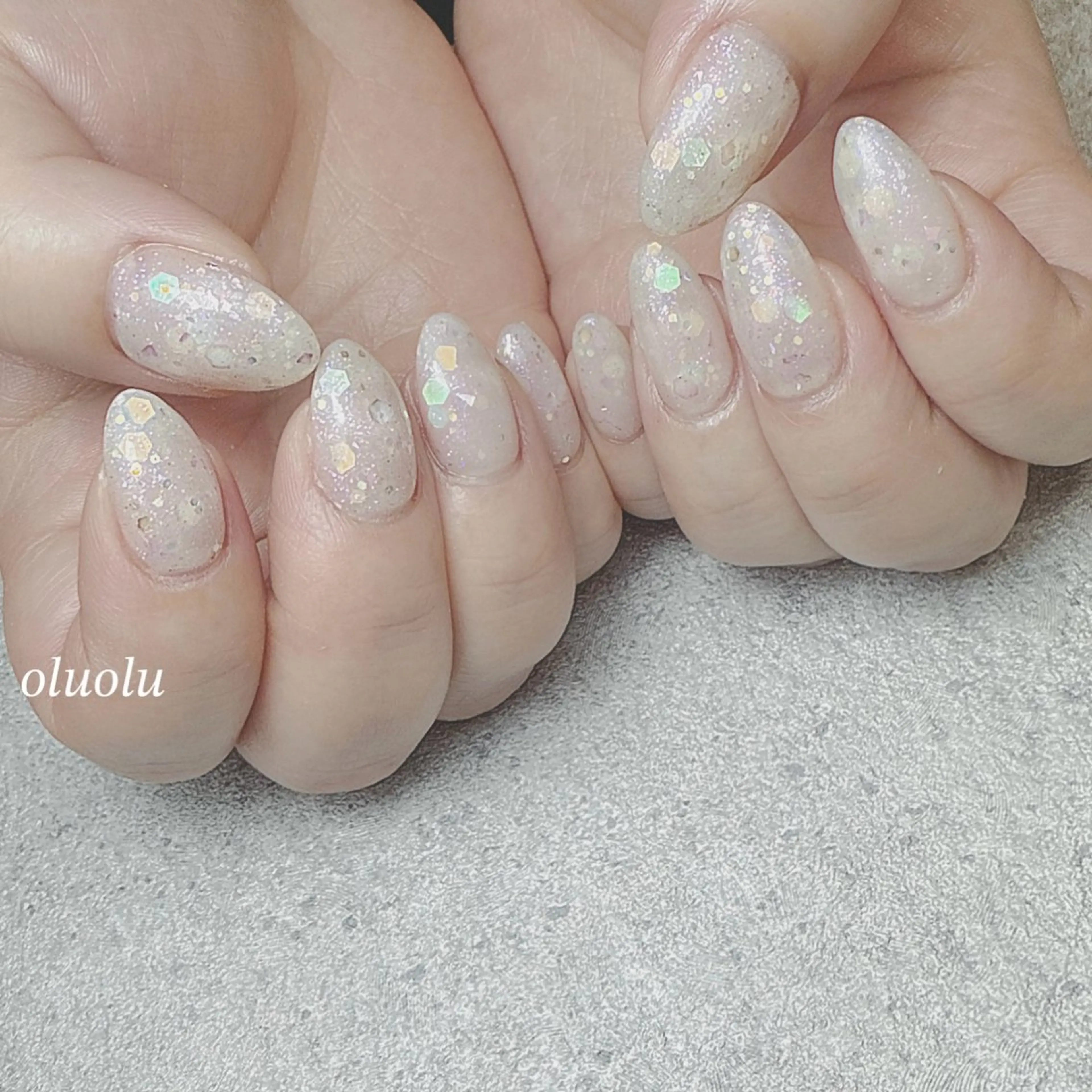 ネイル ワンカラーネイル 大村 紬華のネイルデザイン