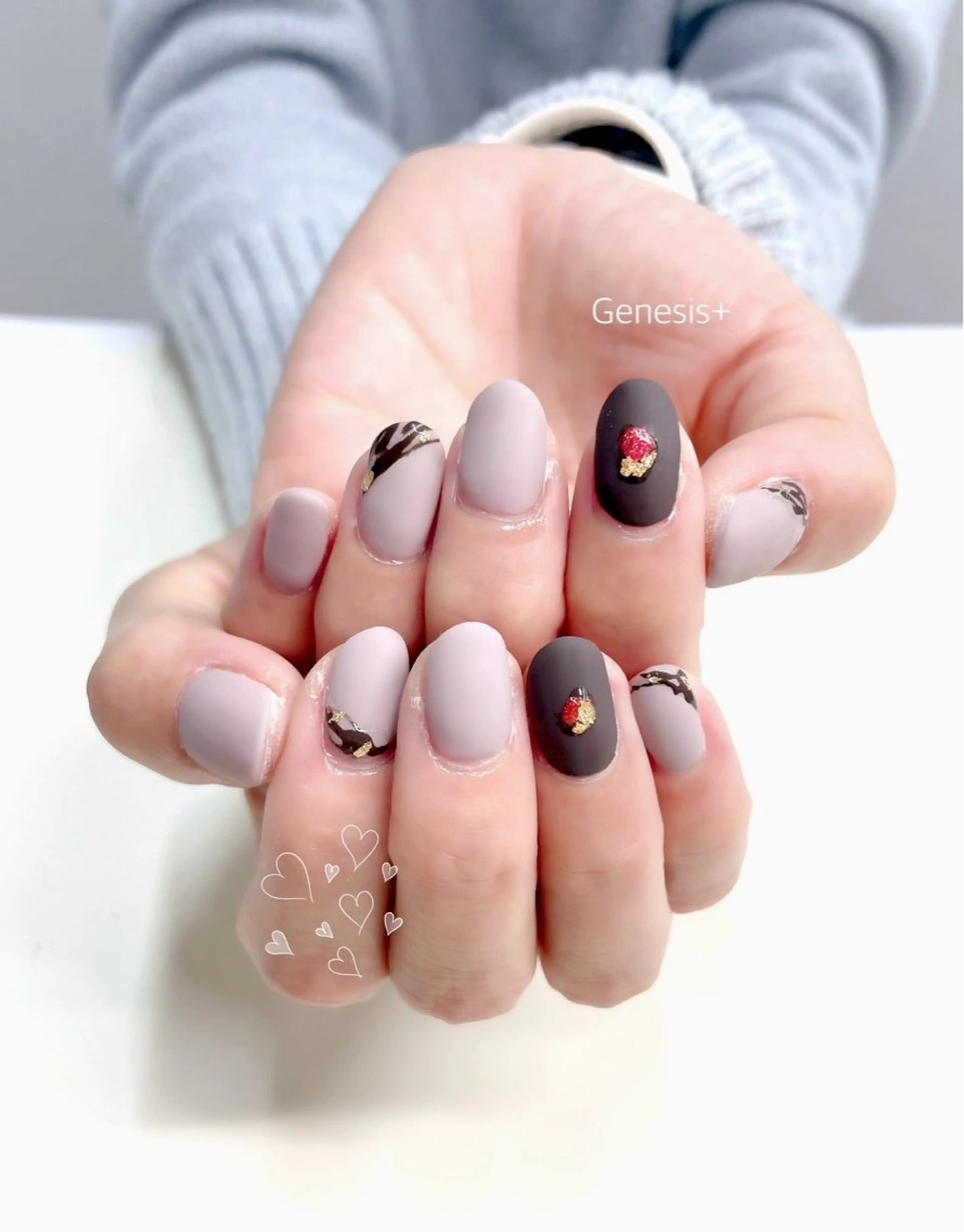 ネイル バレンタイン Genesis Plus大津京店のネイルデザイン
