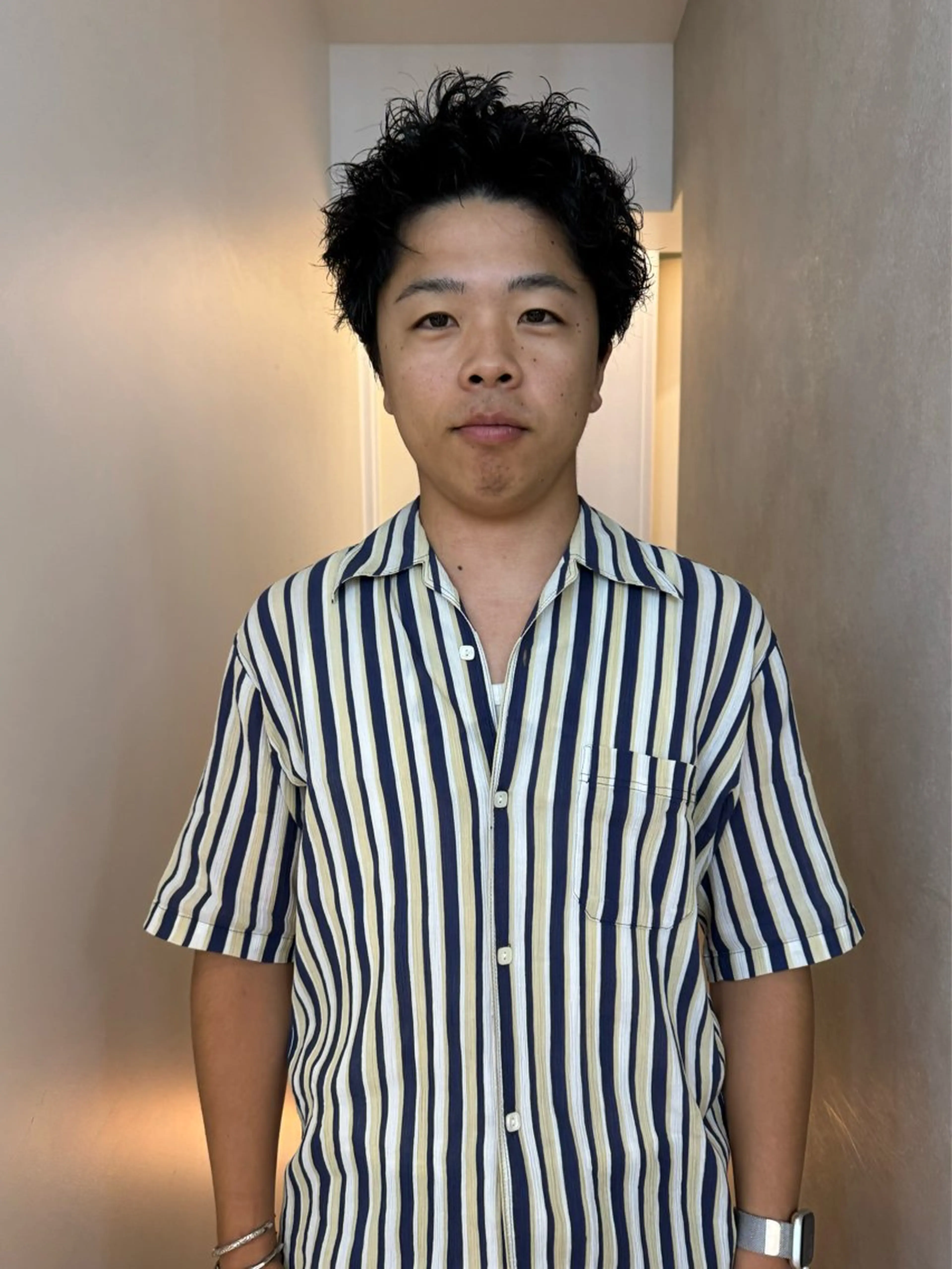 ショート パーマ メンズ カット パーマ 🇰🇷カルマパーマ kaito🇰🇷のヘアスタイル