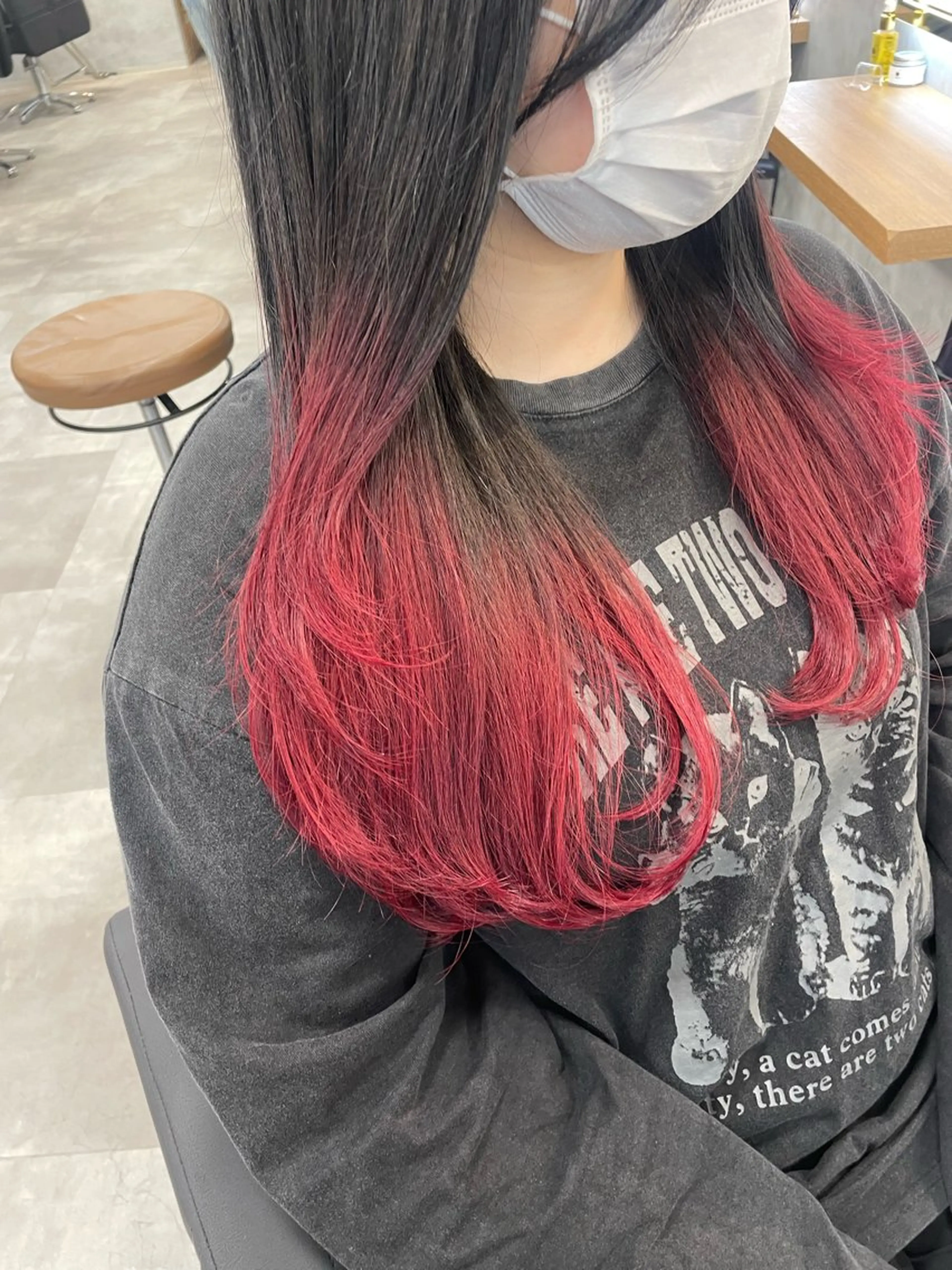 セミロング カラー ヘアアレンジ デザインカラー 透明感カラー/推しカ ラー☁️JURAのヘアスタイル