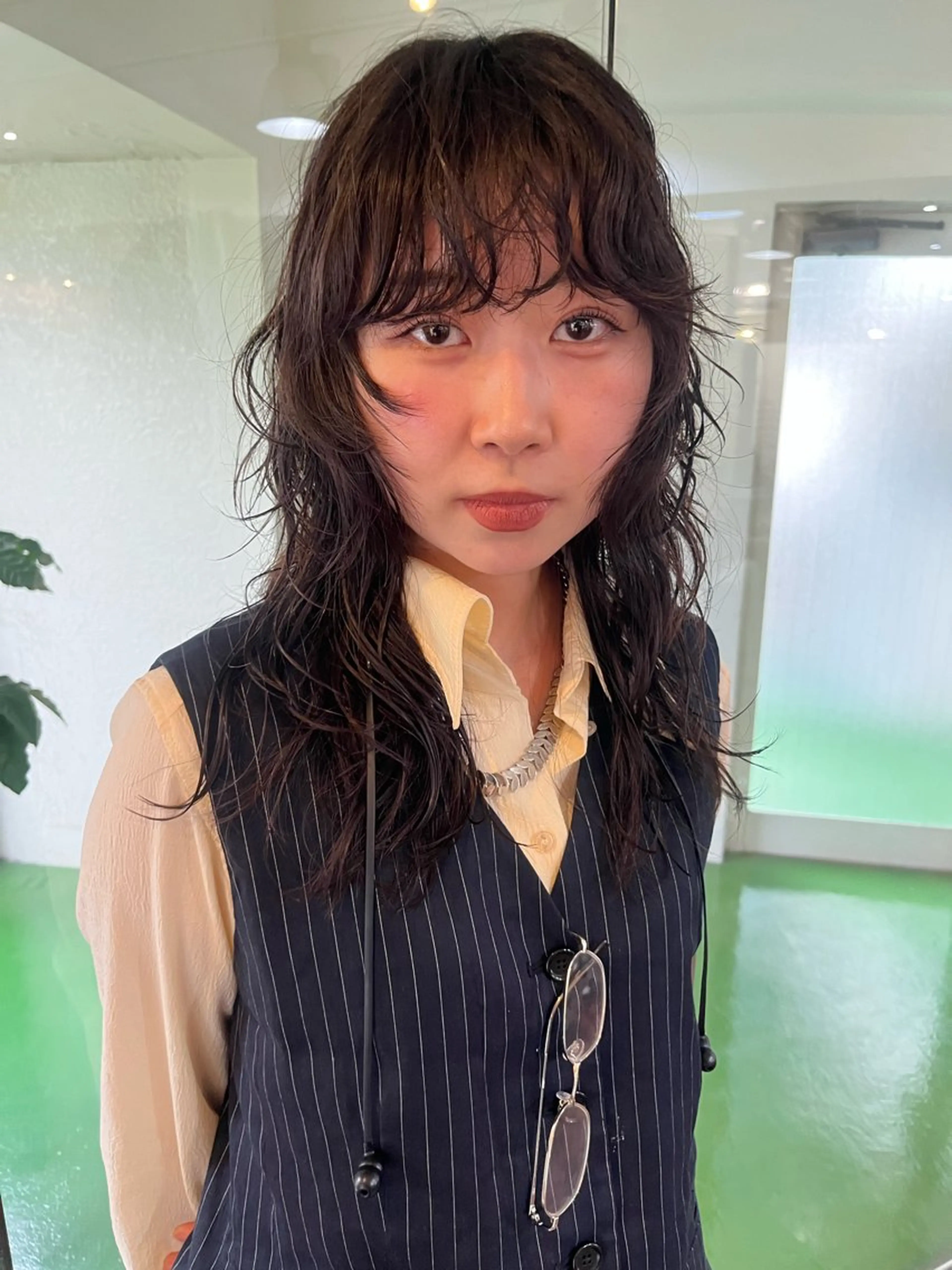 ロング パーマ カット パーマ 似合わせパーマ/ 山本銀次郎のヘアスタイル