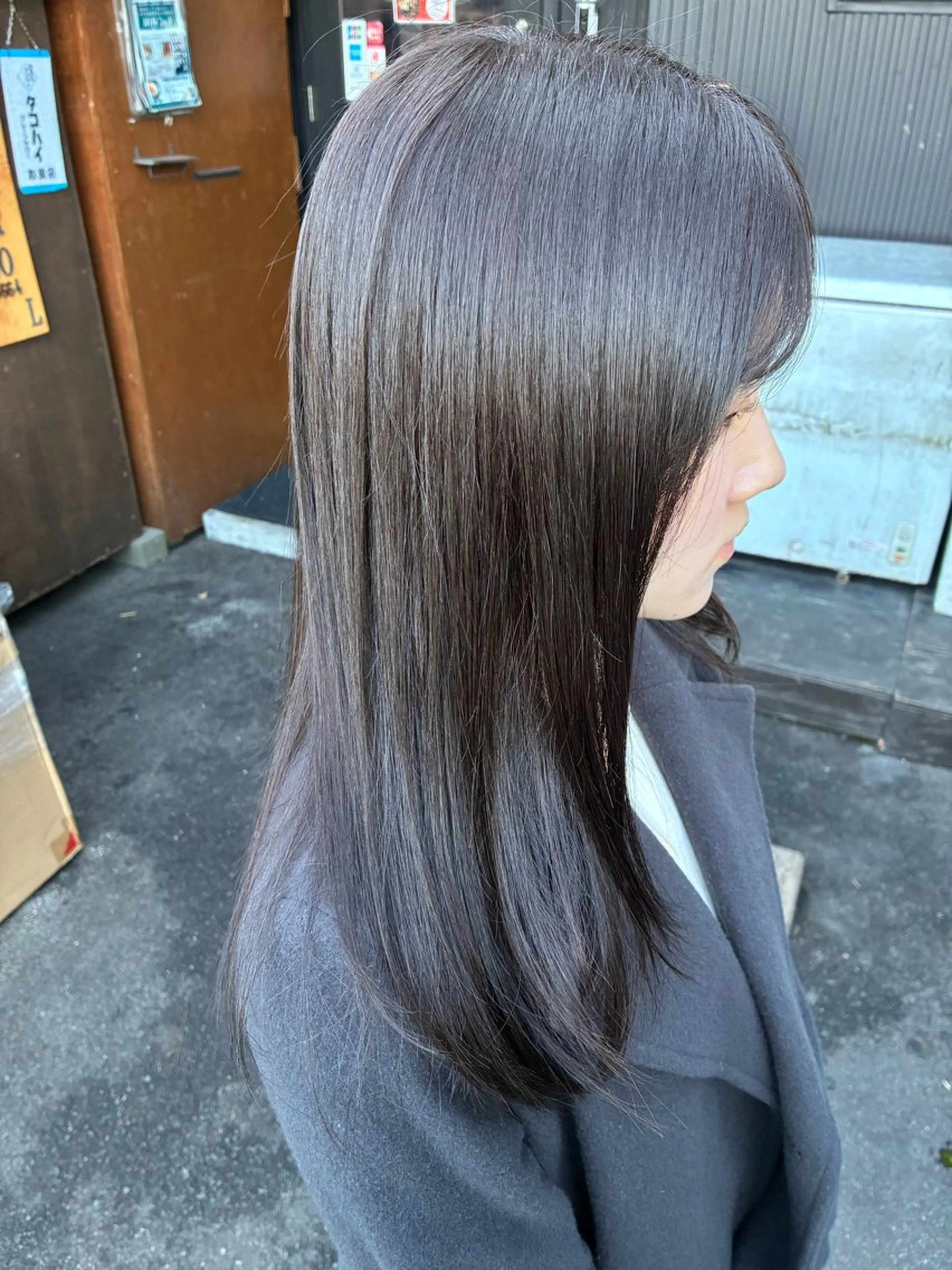 ロング カラー カット ヘアカラー トリートメント JowA✂︎ 目片夏実のヘアスタイル