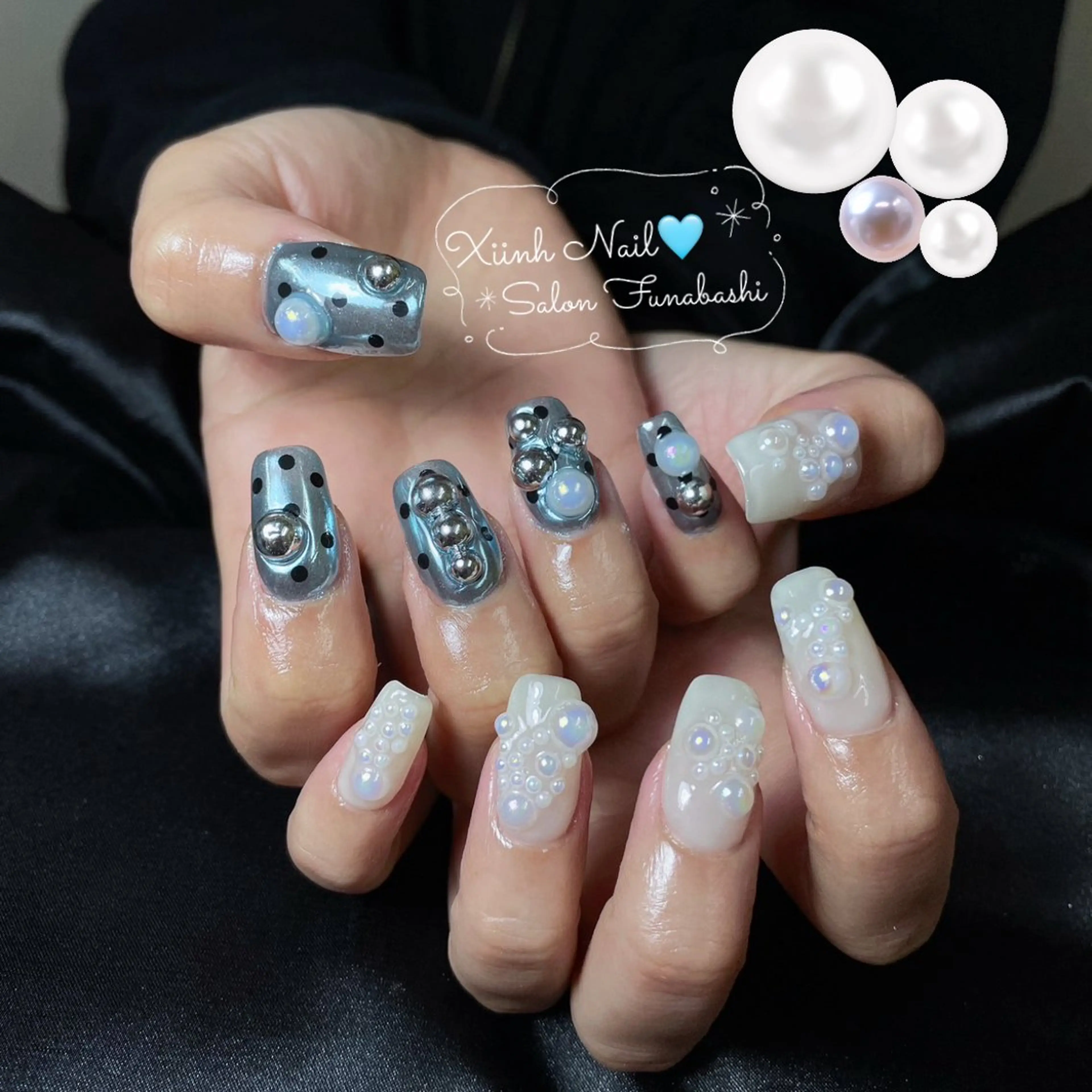 ネイル ブラウン チークネイル 桜ネイル 長さ出し フットネイル ハンドネイル XIINH NAIL SALONのネイルデザイン