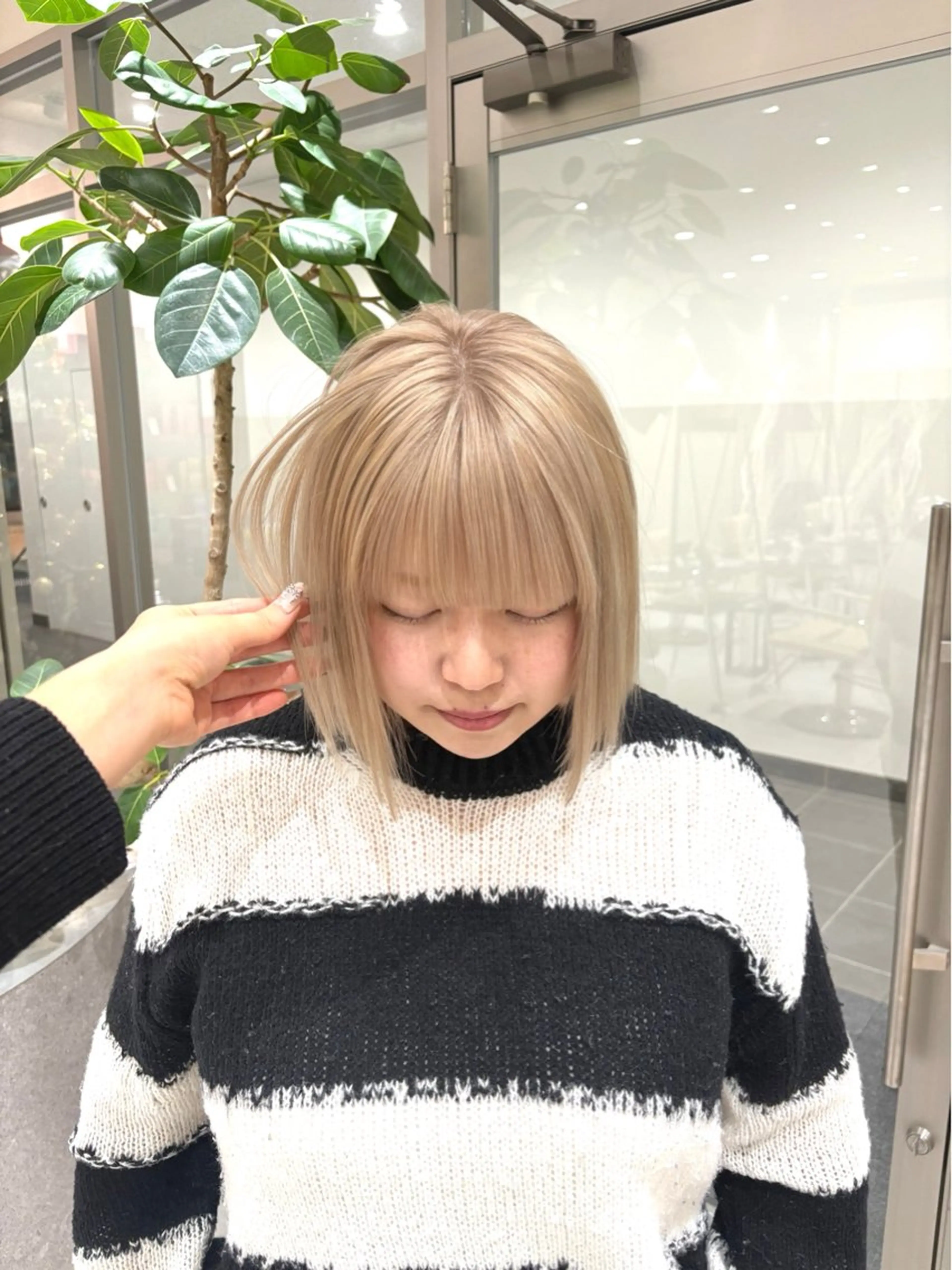 ミディアム バレイヤージュ/ヘア アレンジ/shionのヘアスタイル