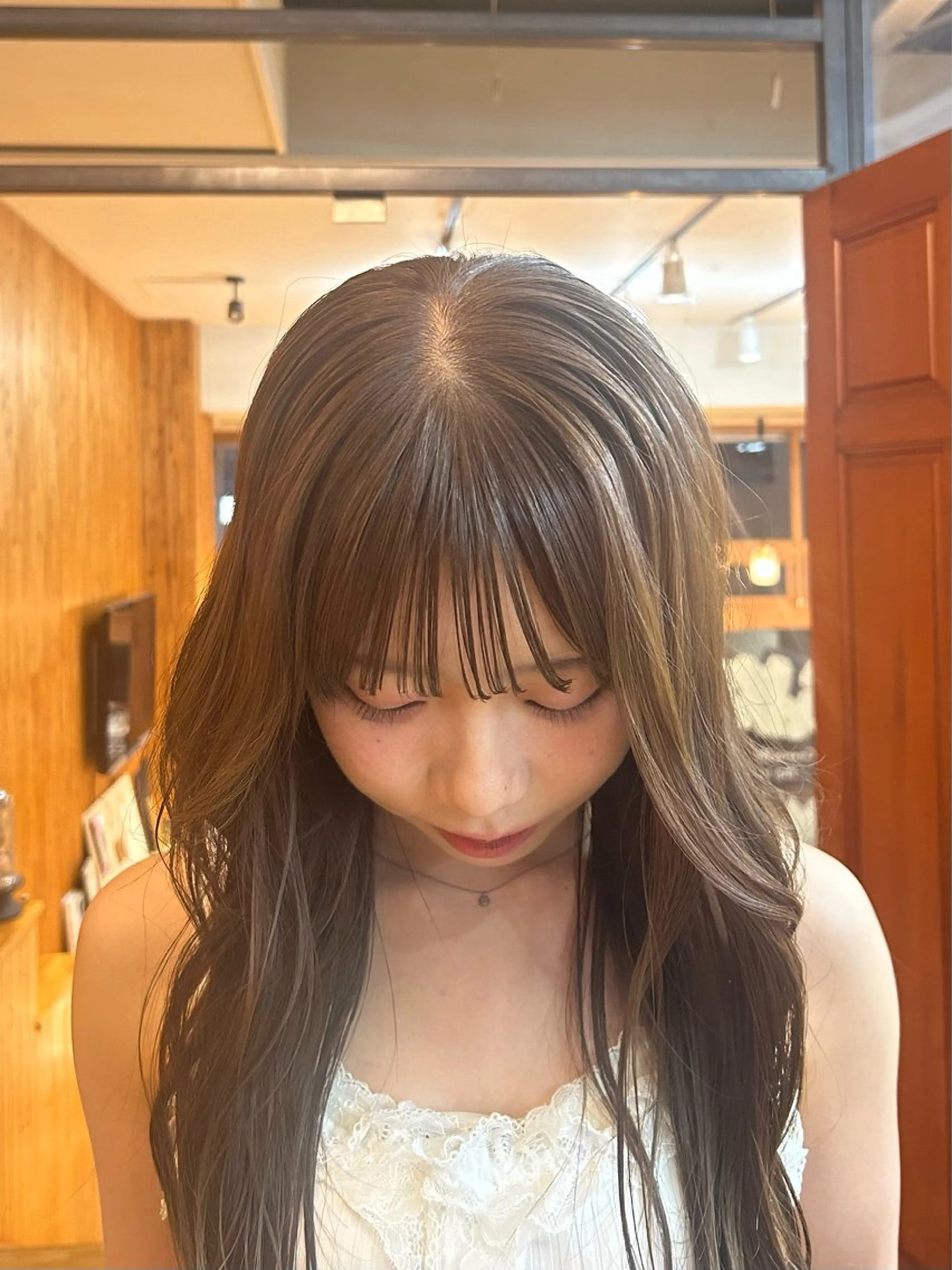 ロング ヘアカラー 金澤 希空のヘアスタイル