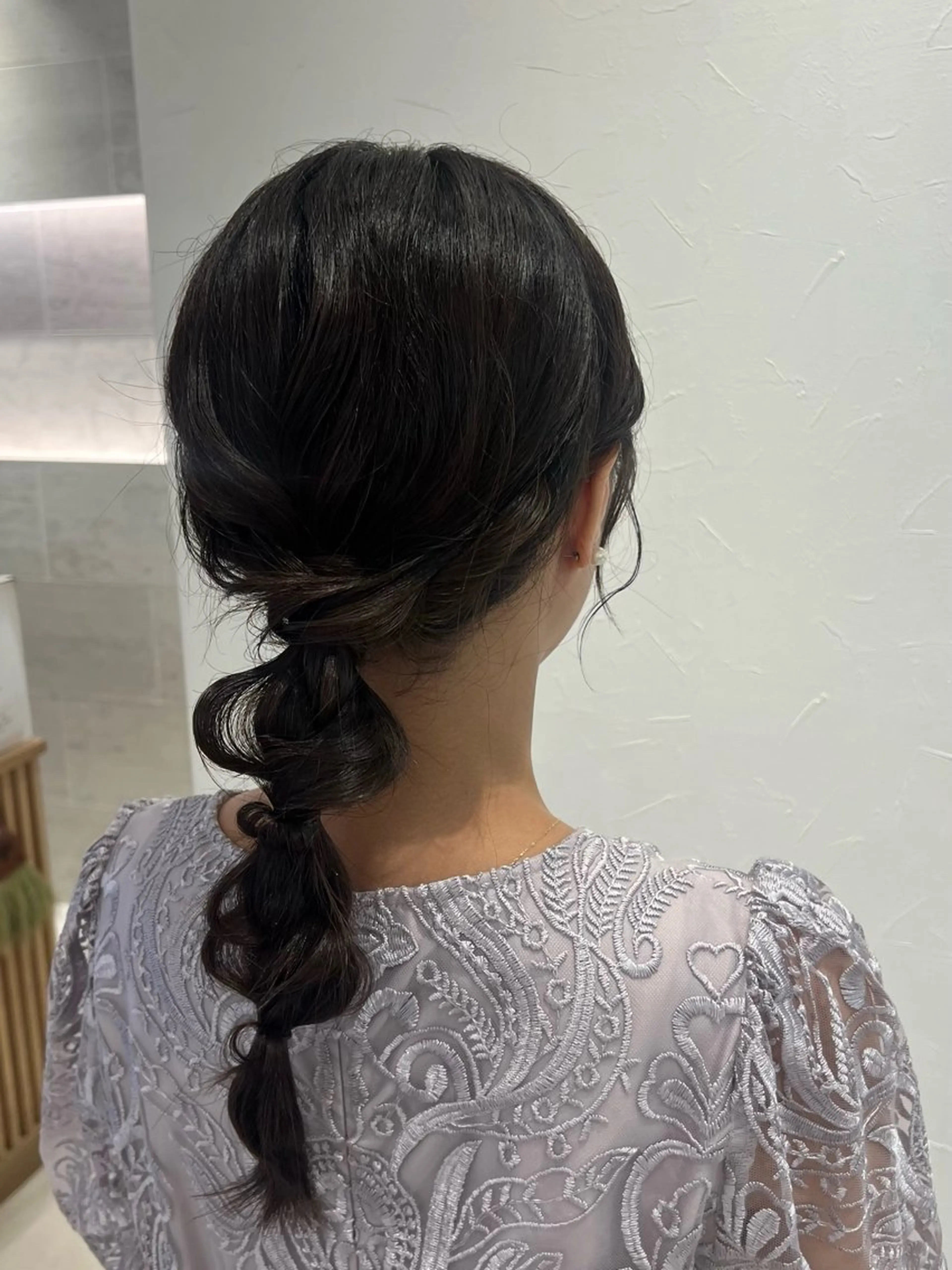 セミロング ヘアアレンジ ふわモテ/艶カラー yuki♡♡のヘアスタイル