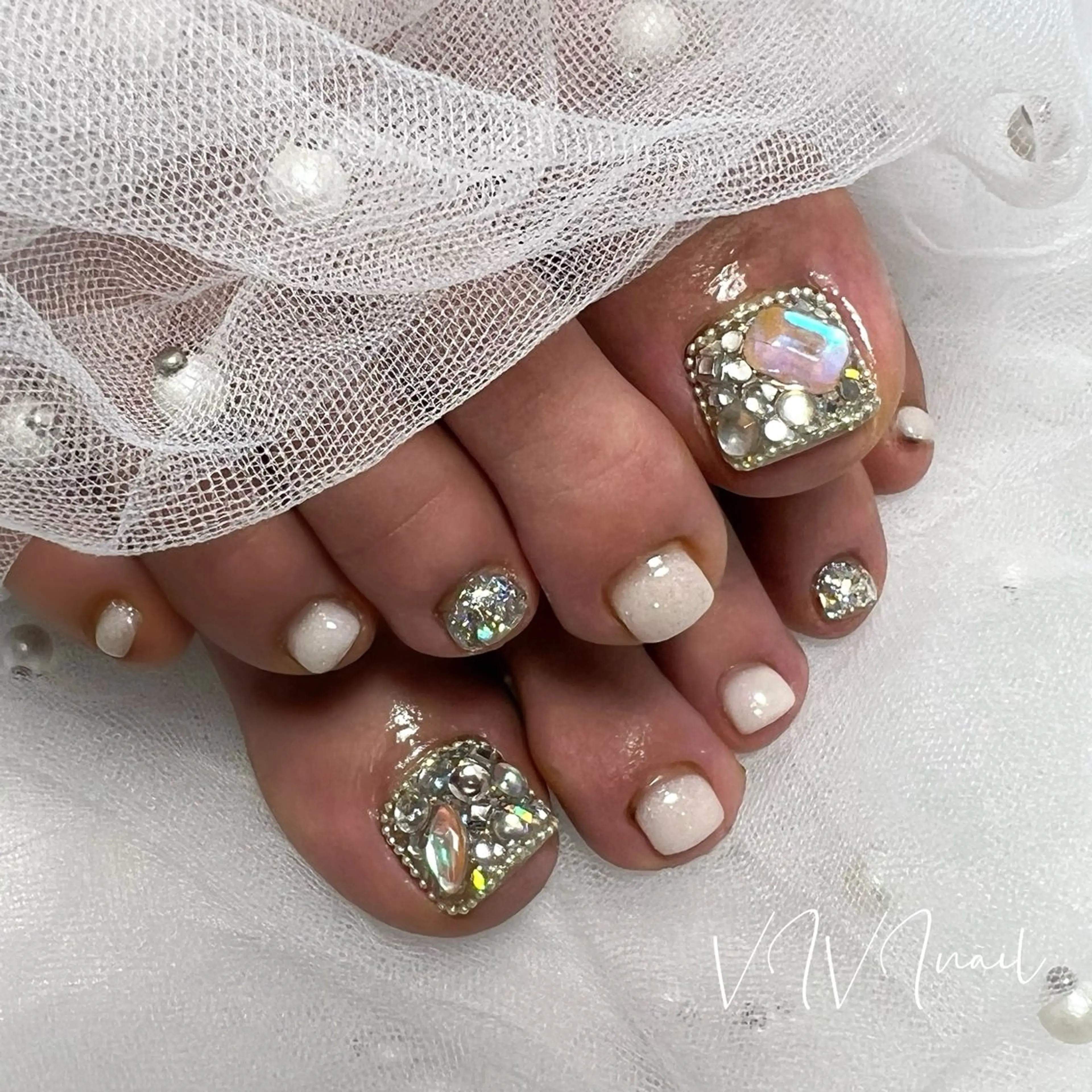 フットネイル🐾2本デザインコースの写真