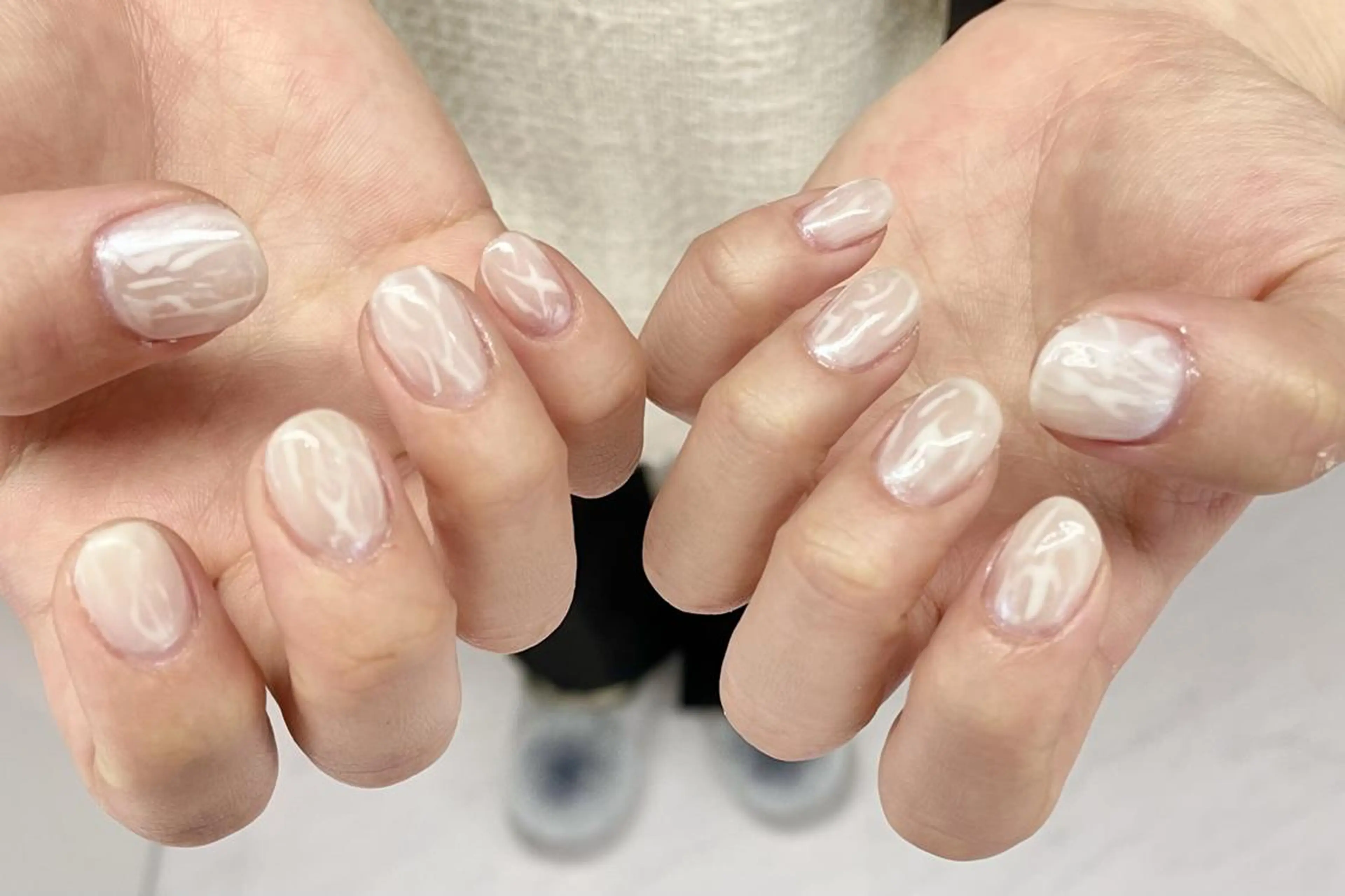 ネイル ハンドネイル 大阪福島韓国束感まつ げ Sayaka🤍のマツエク・マツパデザイン