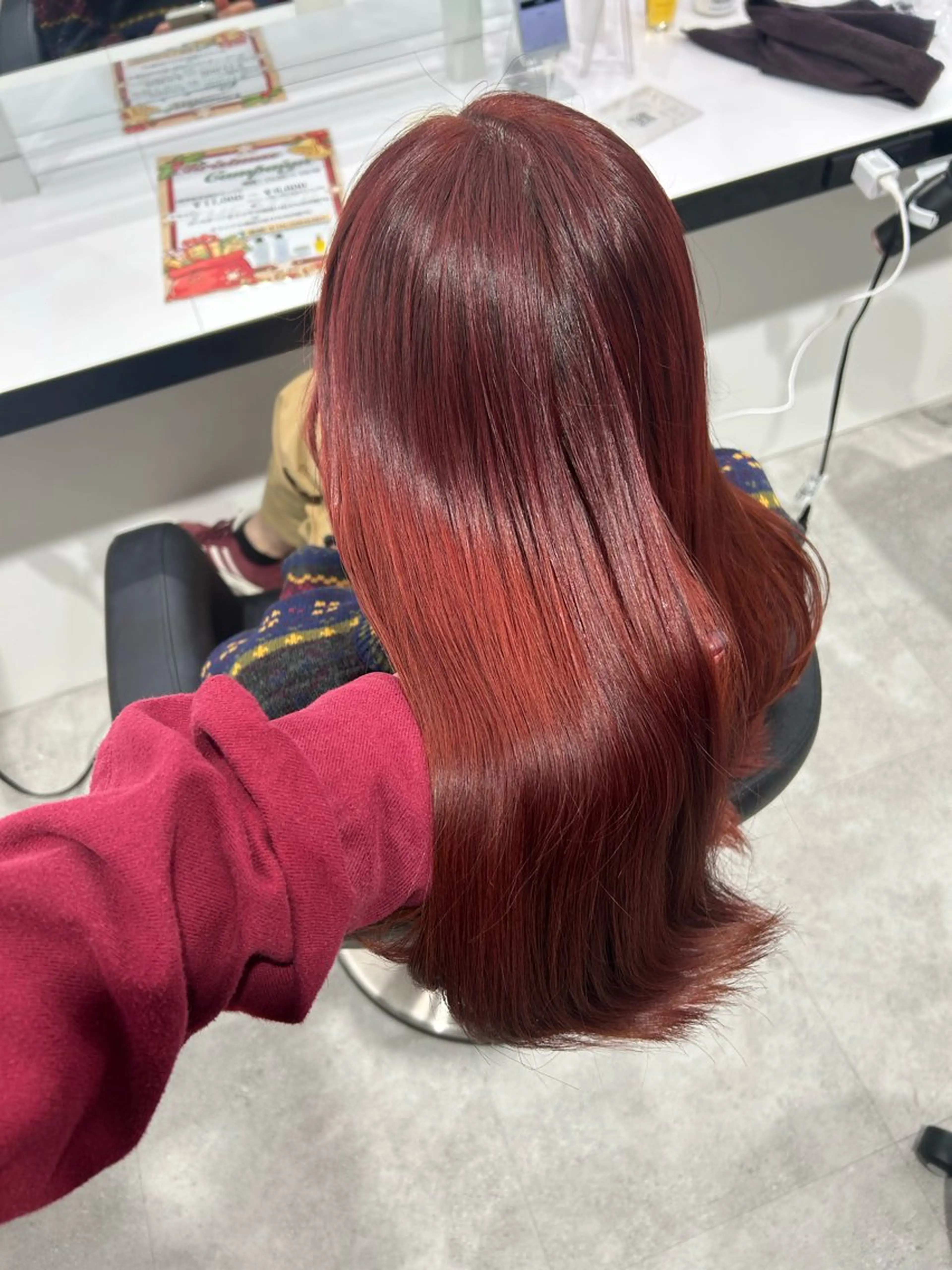 ロング カラー 履歴修正屋さん／ ブロンド／ホワイトのヘアスタイル