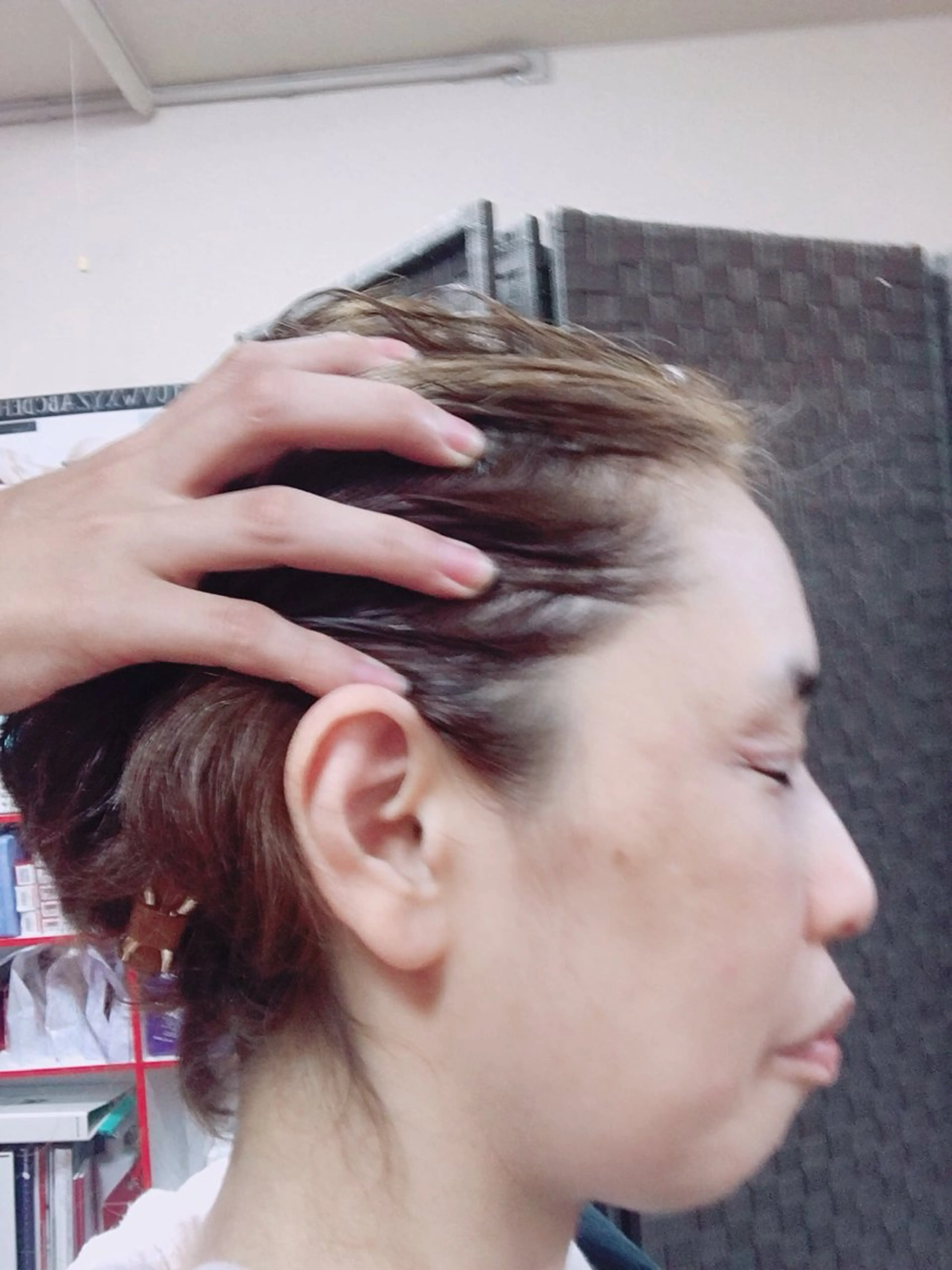 ロング 小林　ローズパープル カット＆カラー美容室のヘアスタイル