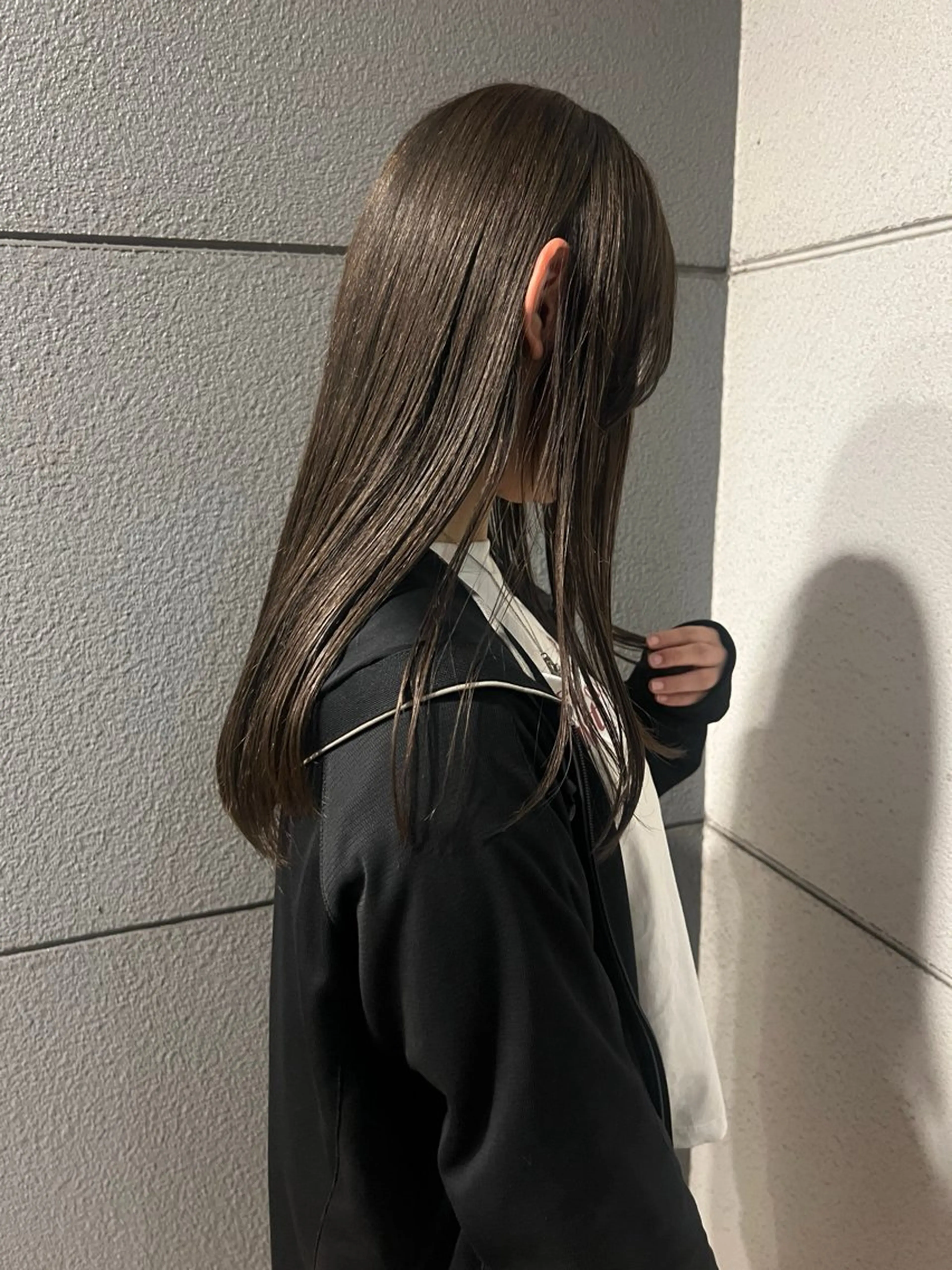 ロング カラー グレージュ モカグレージュ ヘアカラー にこ /iciのヘアスタイル