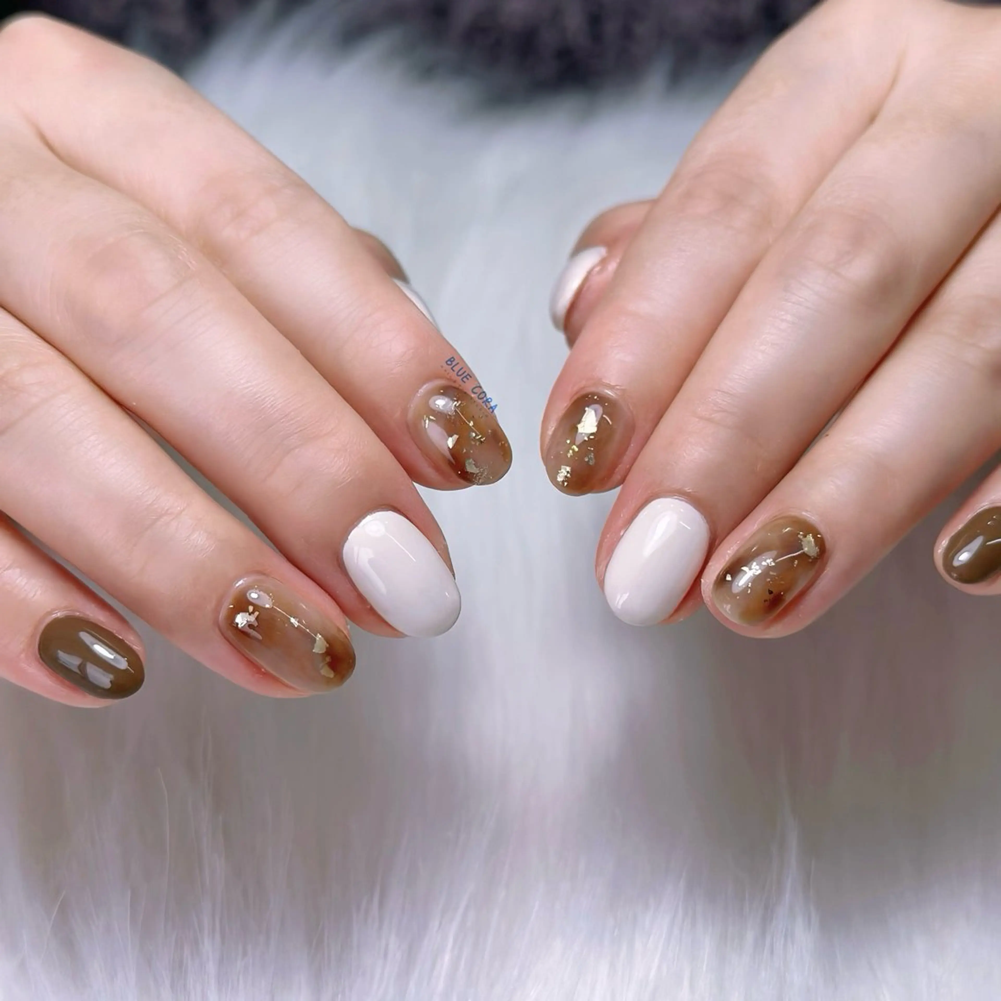 ネイル ハンドネイル ハンドケア BLUE CORAのネイルデザイン