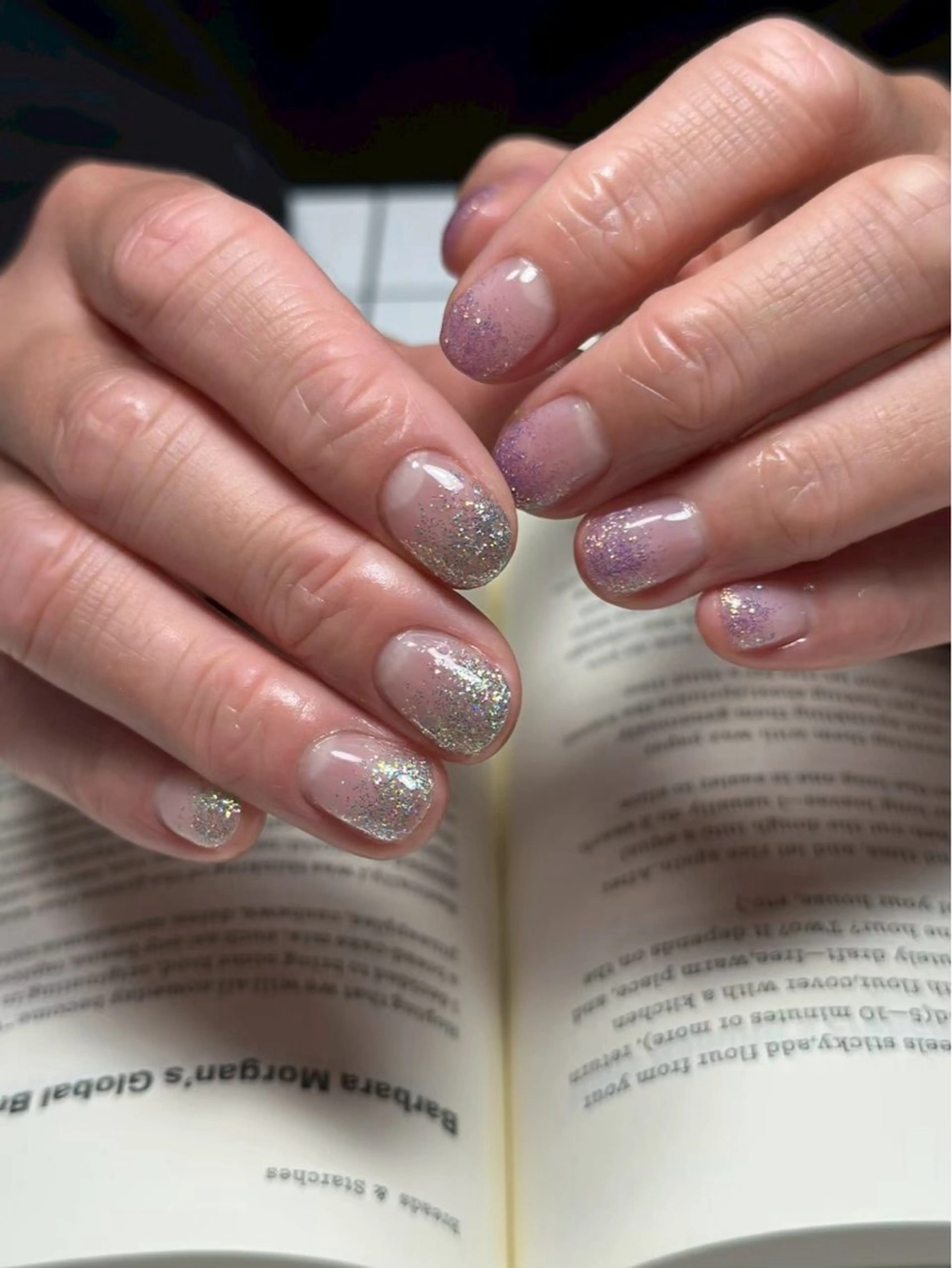 ネイル グラデーション ラメ(グリッター) ラメグラデーション katou misatoのネイルデザイン