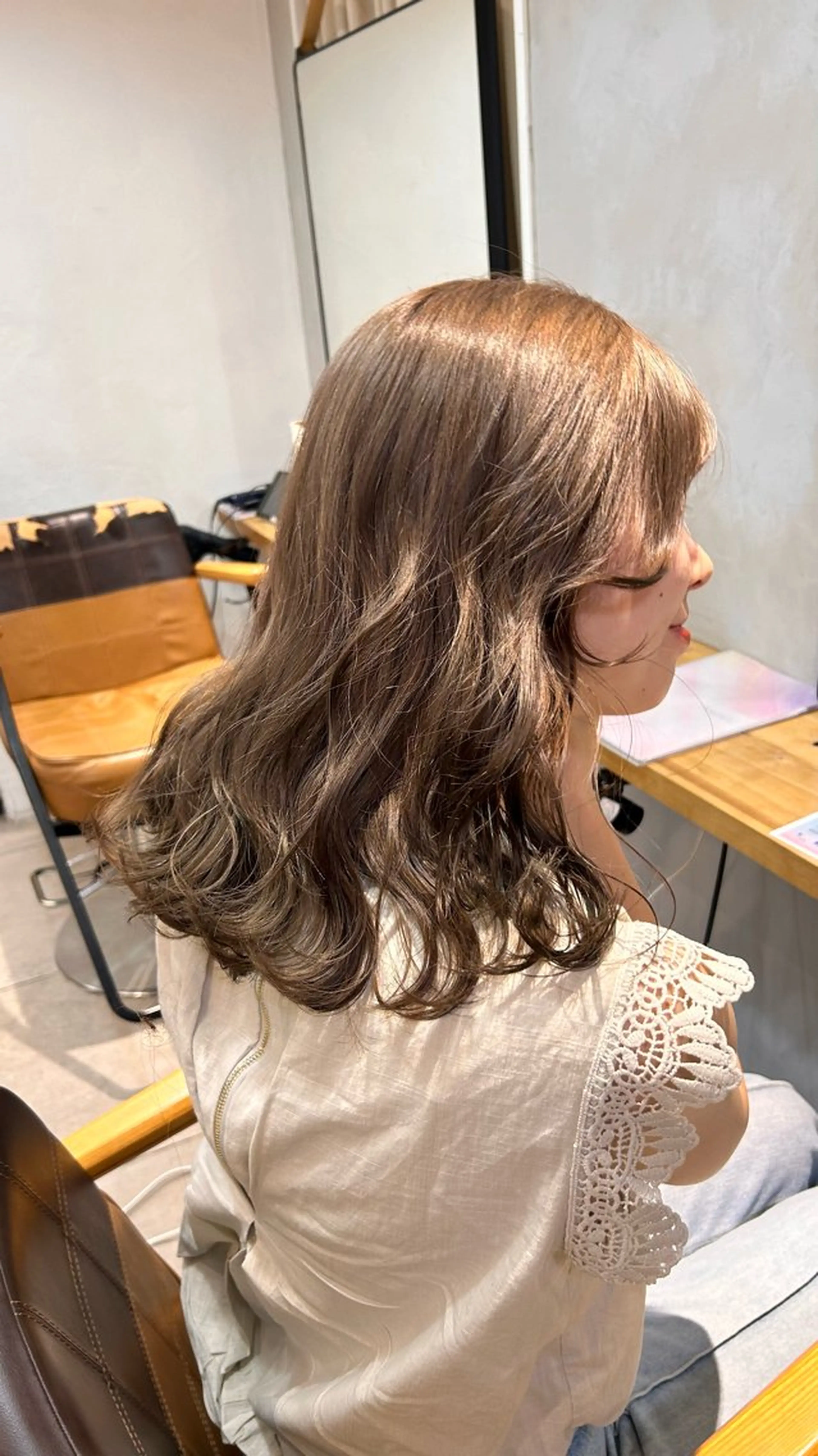 ミディアム カラー じゅわっと暖色カラー 🍊Moemiのヘアスタイル