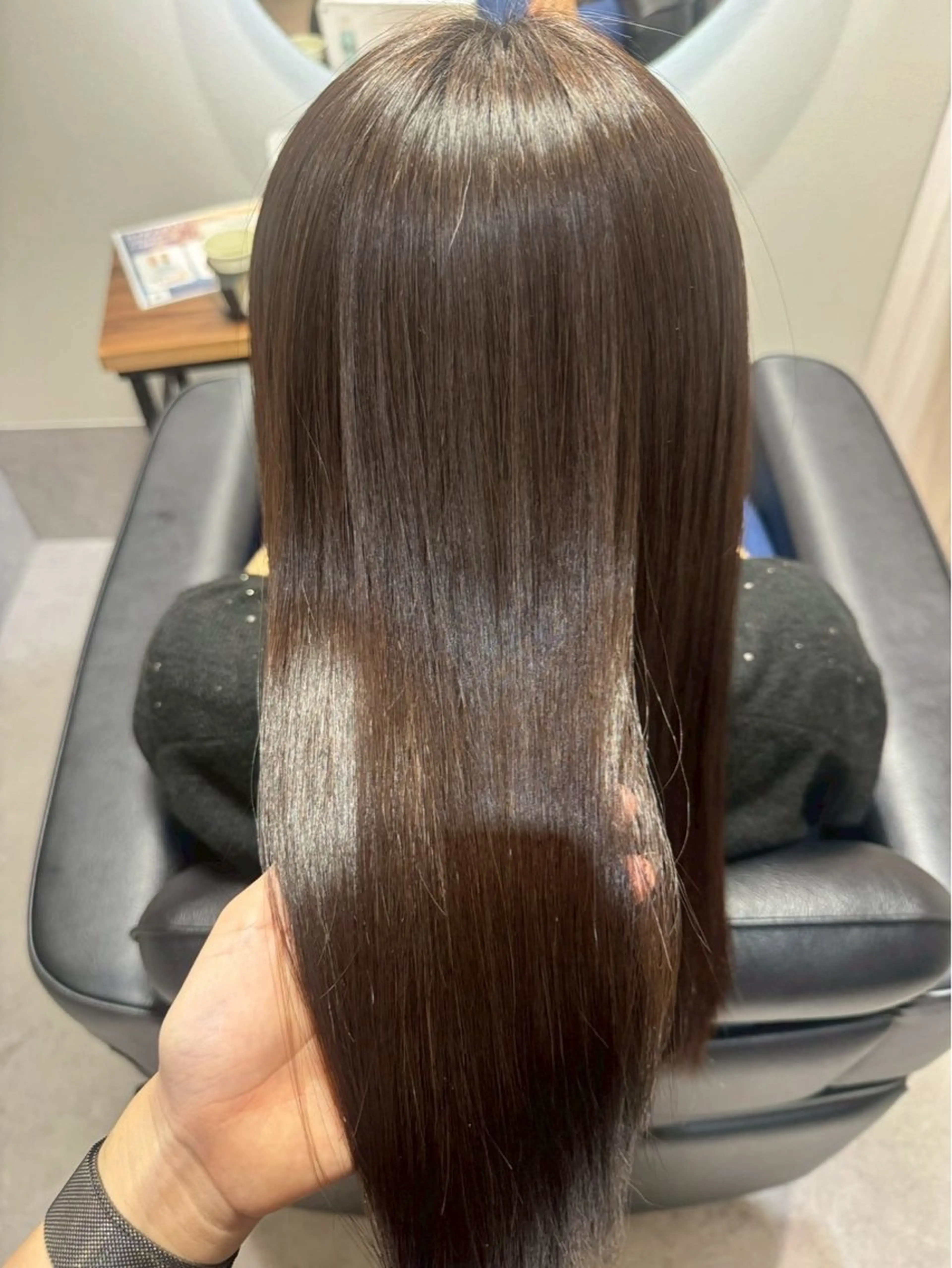 ロング カラー ヘアカラー トリートメント かんた /百道浜・髪質改善のヘアスタイル