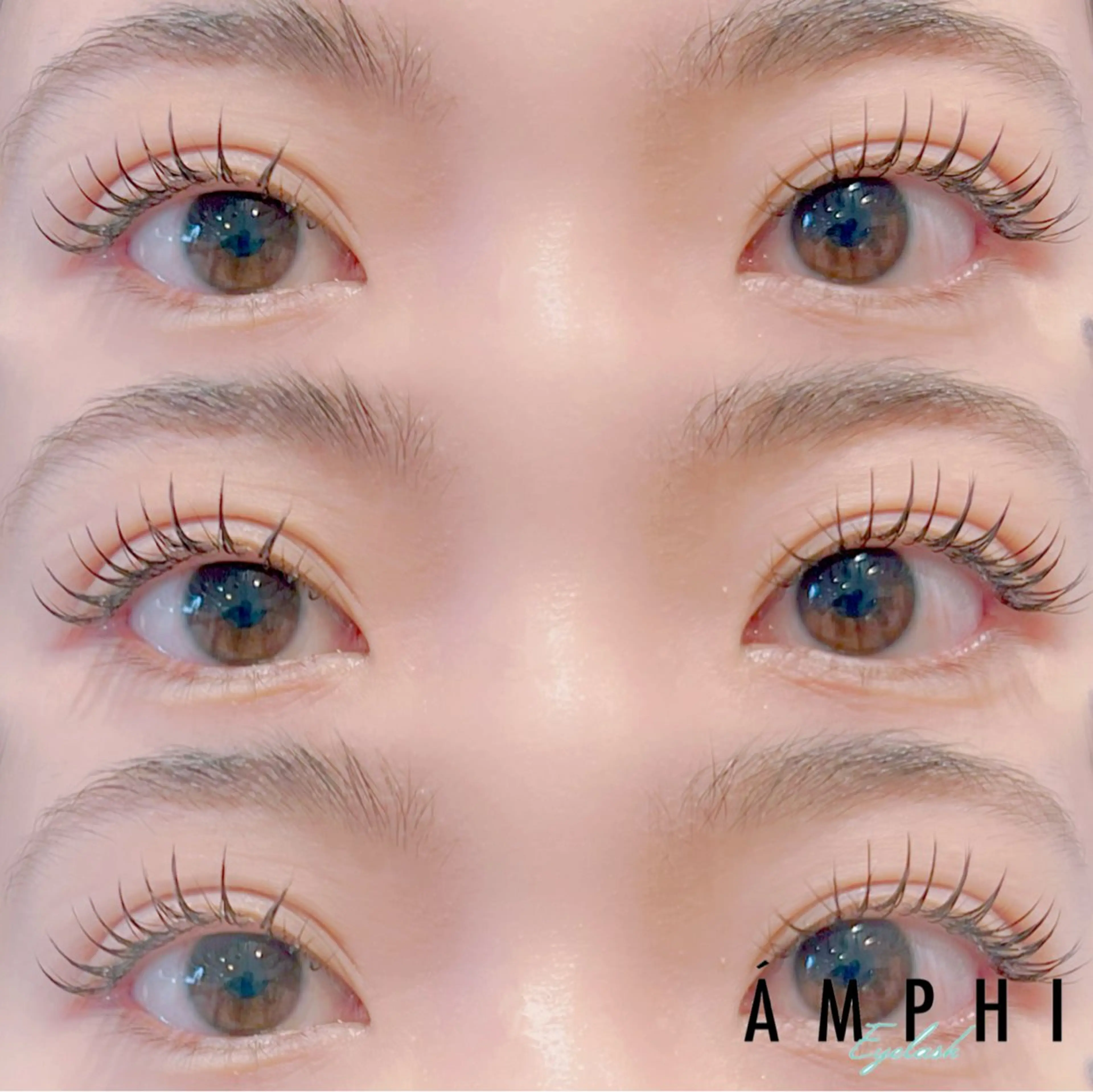 マツエク・マツパ 束感まつ毛 Cカール フラットラッシュ AMPHITOKYO 中西七海の眉毛・アイブロウイメージ