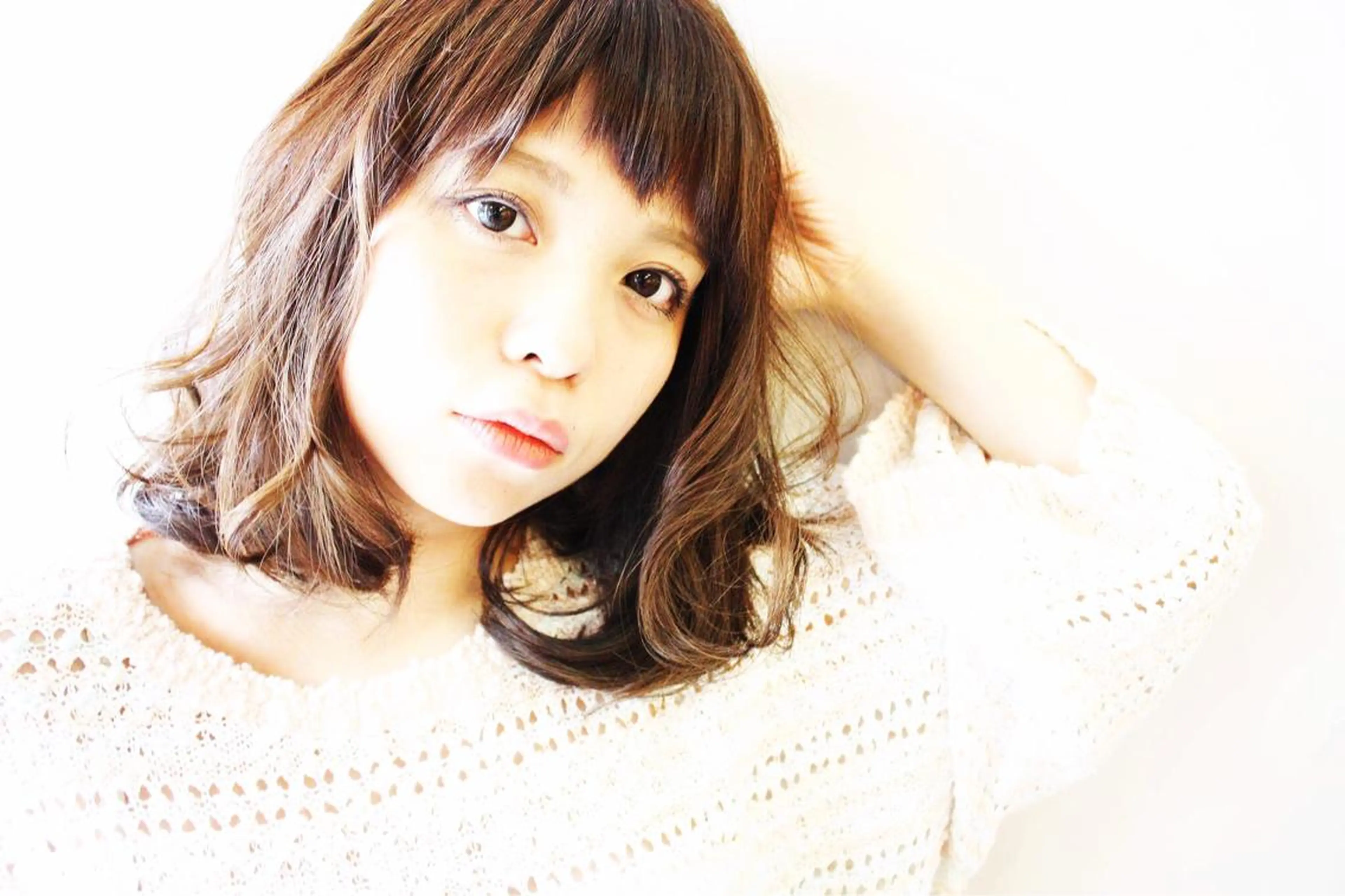 ミディアム カラー パーマ ブリーチ イルミナカラー 髪質改善 トリートメント tuuli トゥーリのヘアスタイル