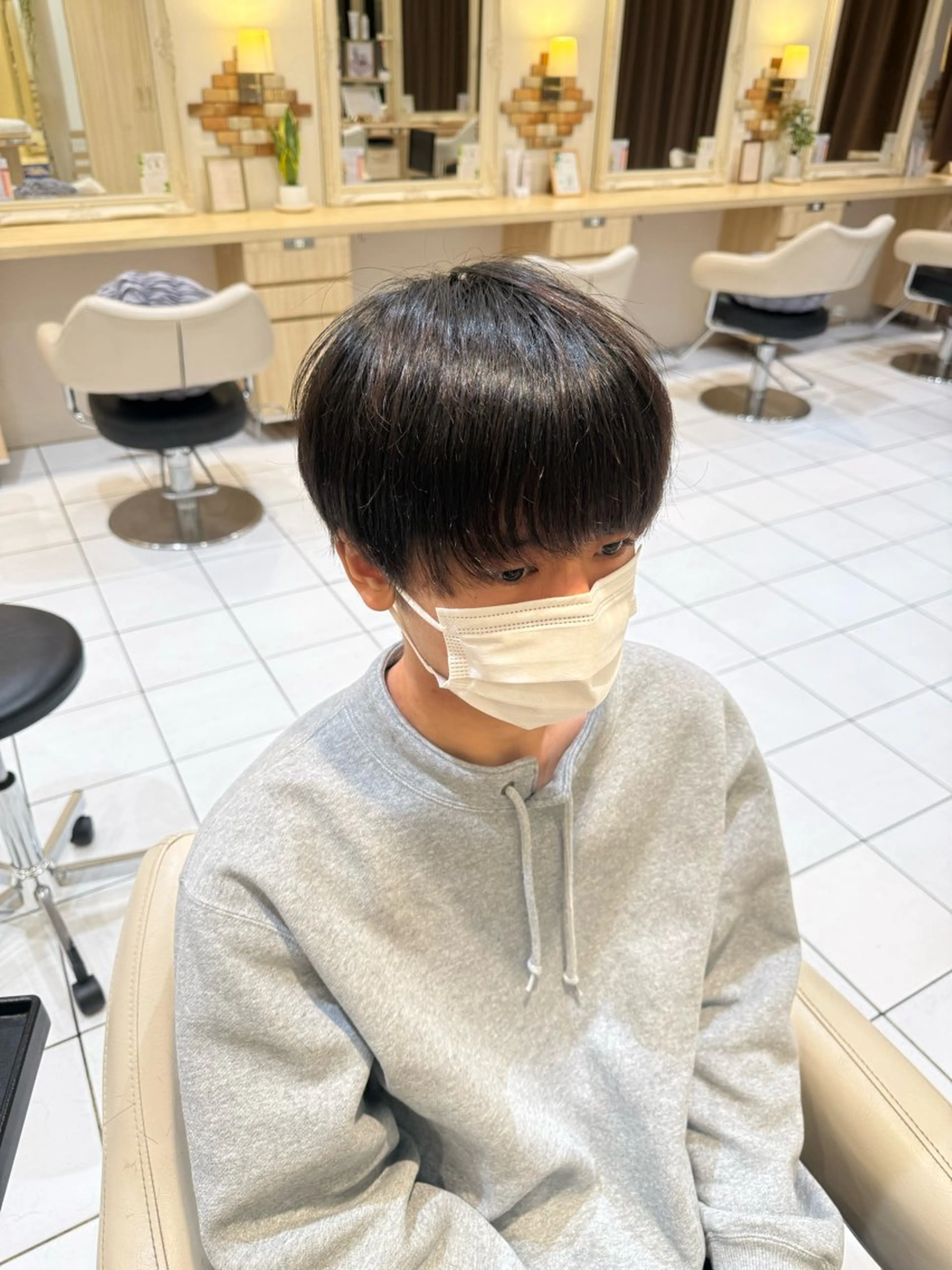 メンズ 🛜地毛風縮毛矯正/ 暗髪カラー/小林🛜のヘアスタイル