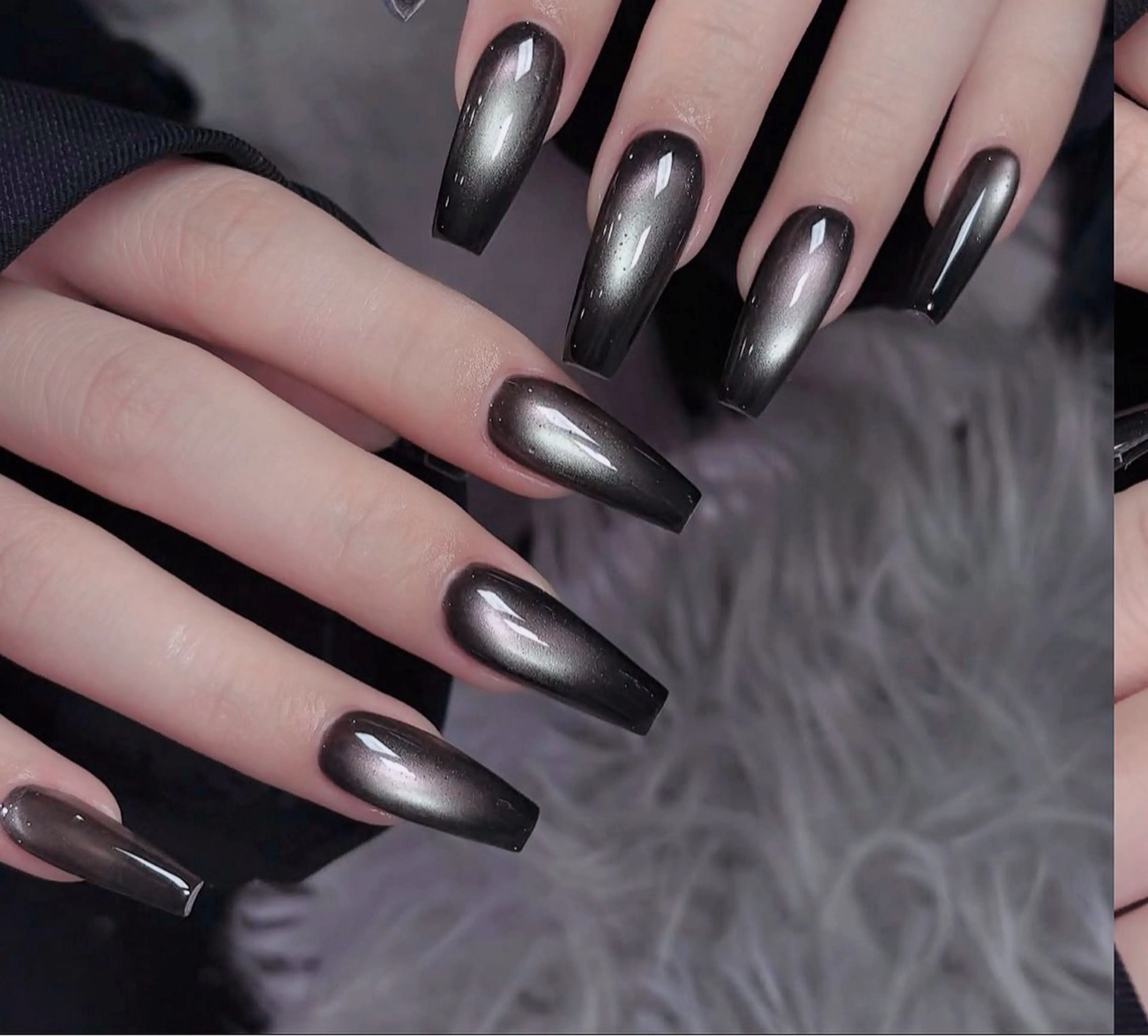 ネイル アートネイル ボルドー フレンチネイル ジェルネイル 氷ネイル・うるうるネイル ハンドネイル H.baby Nail Salonのネイルデザイン