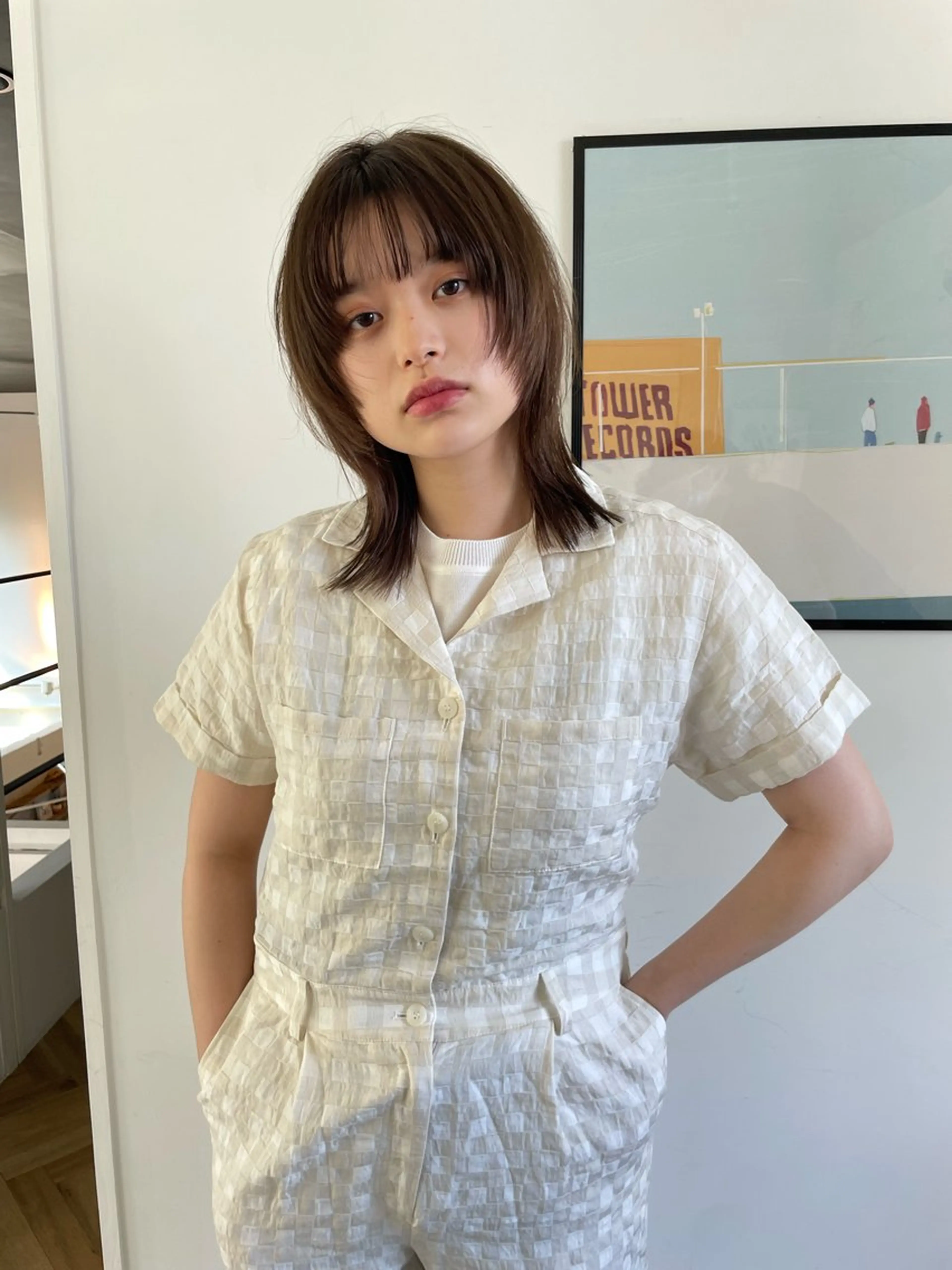 ミディアム 藤井 紀香のヘアスタイル