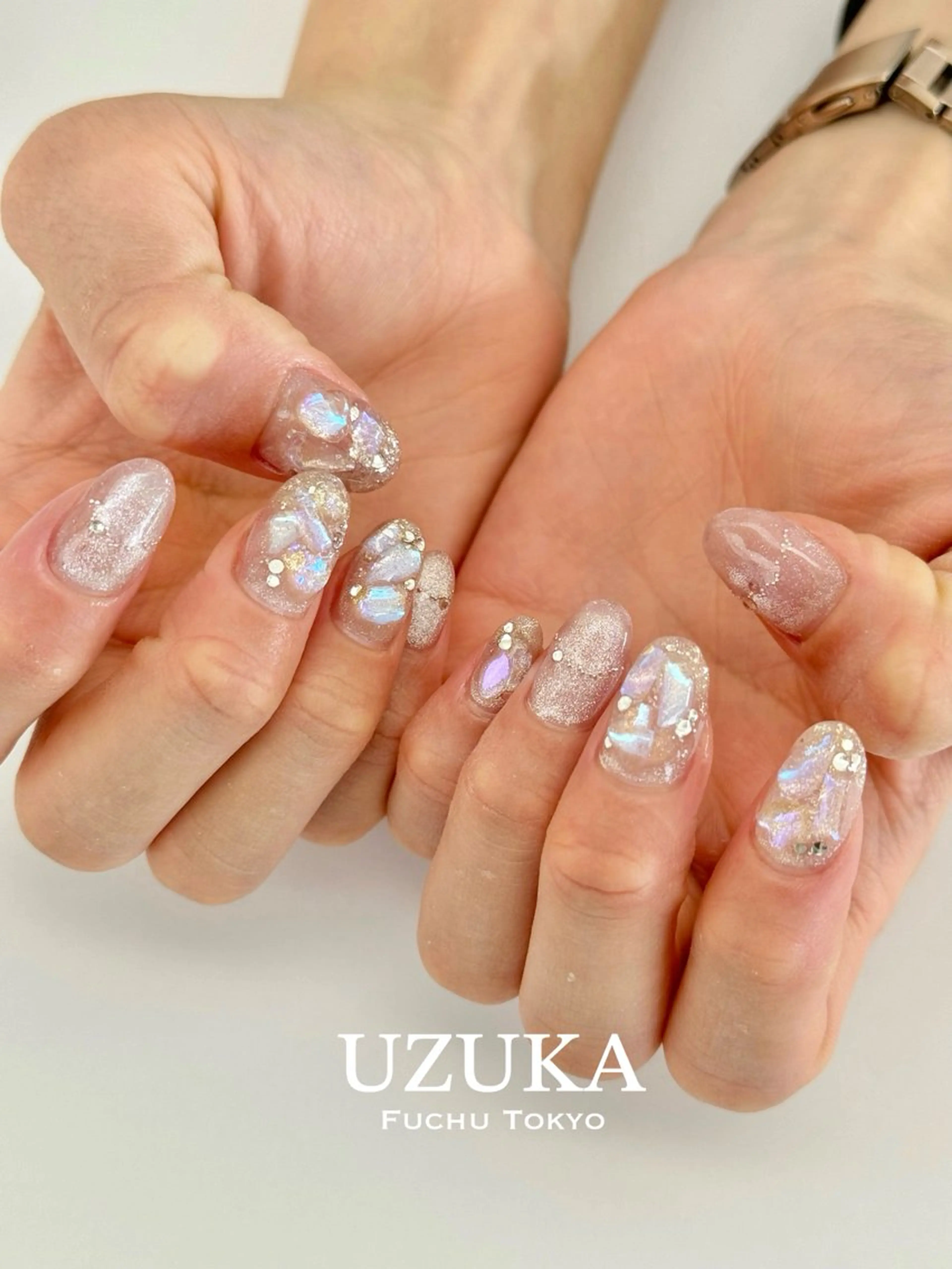 ネイル キラキラネイル マグネットネイル 【 enn 】 Uzuka Yukaのネイルデザイン