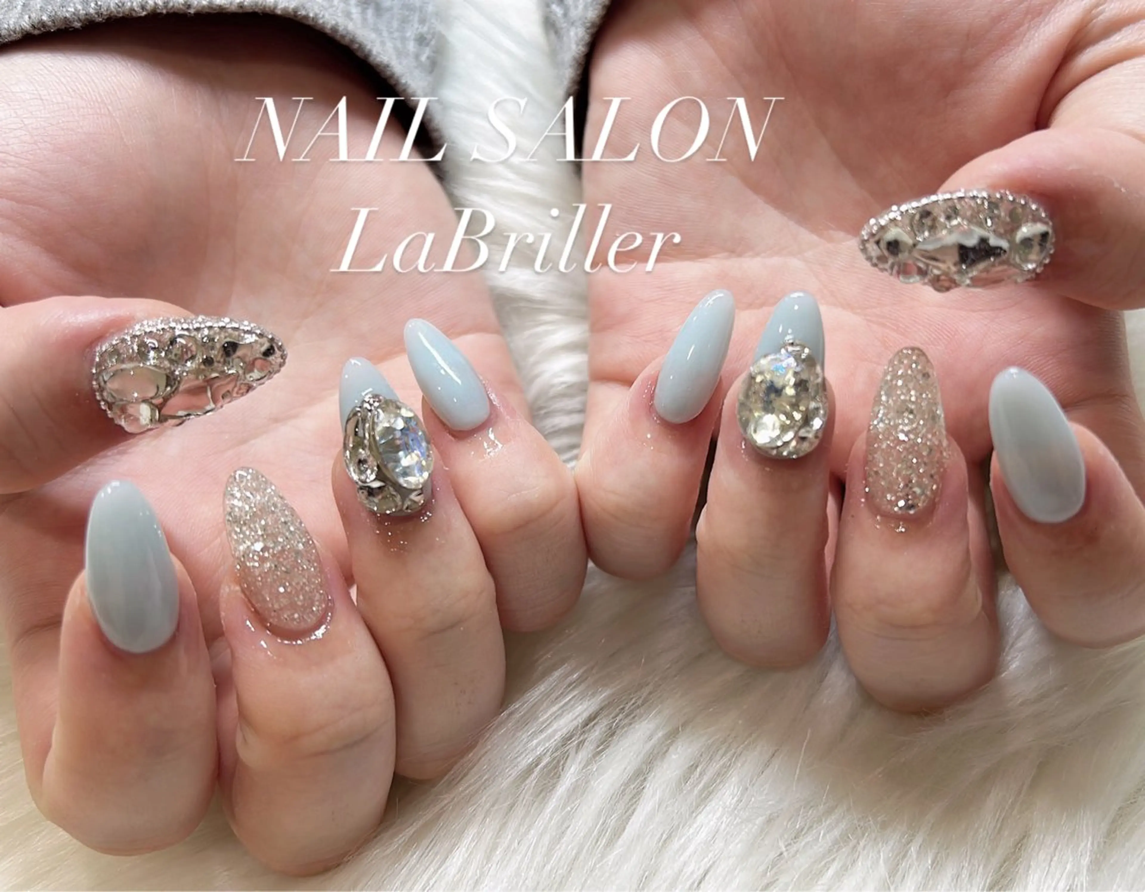 ネイル アートネイル キラキラネイル 韓国ネイル ハンドネイル 《LB》ラブリエ Nail&eyeのマツエク・マツパデザイン