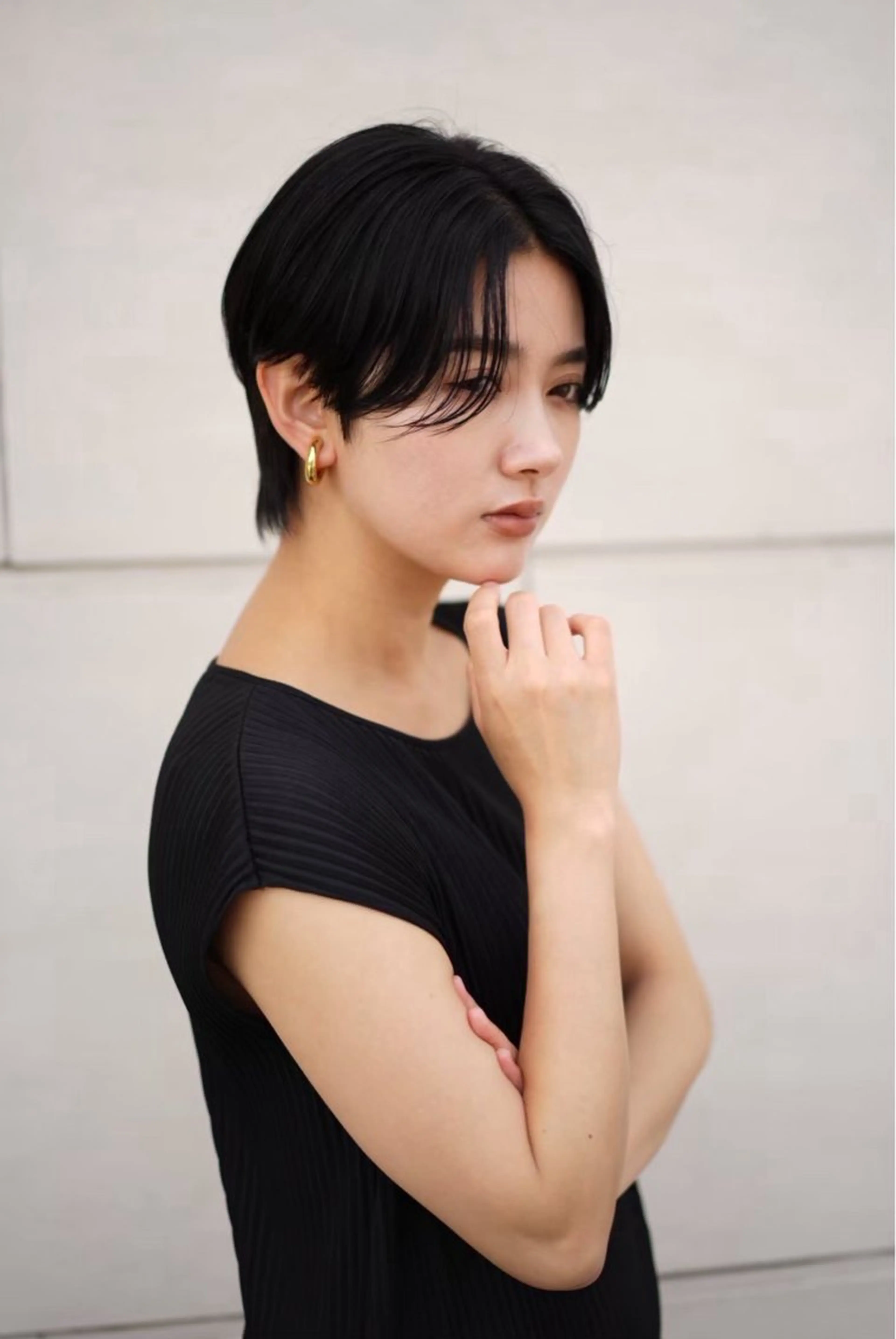 ショート 透明感カラー/伊藤 陸/soigneのヘアスタイル