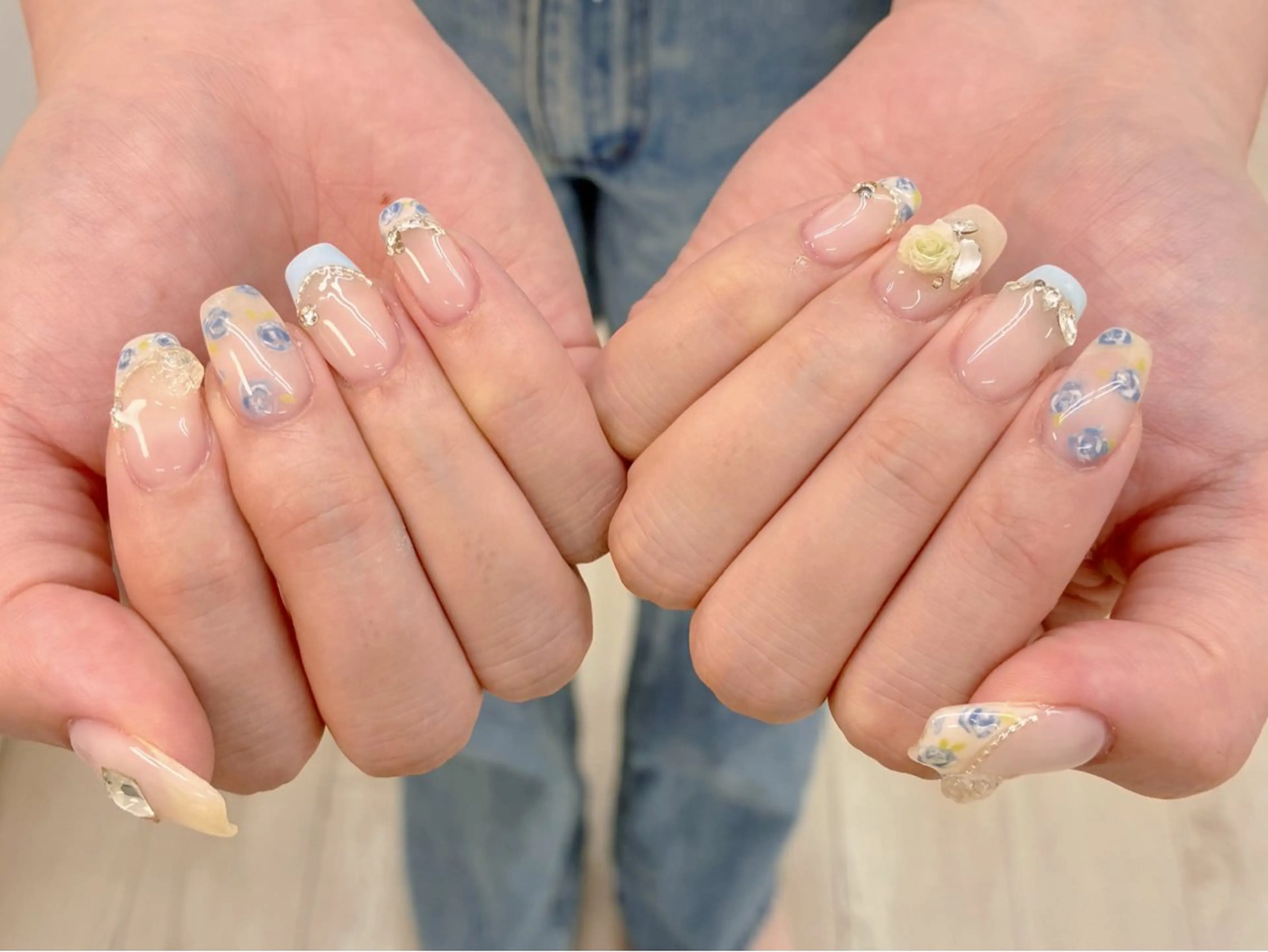 ネイル アートネイル オーロラネイル フットネイル フレンチネイル ジェルネイル ハンドネイル OCEAN nail パラジェル　取扱い店のネイルデザイン