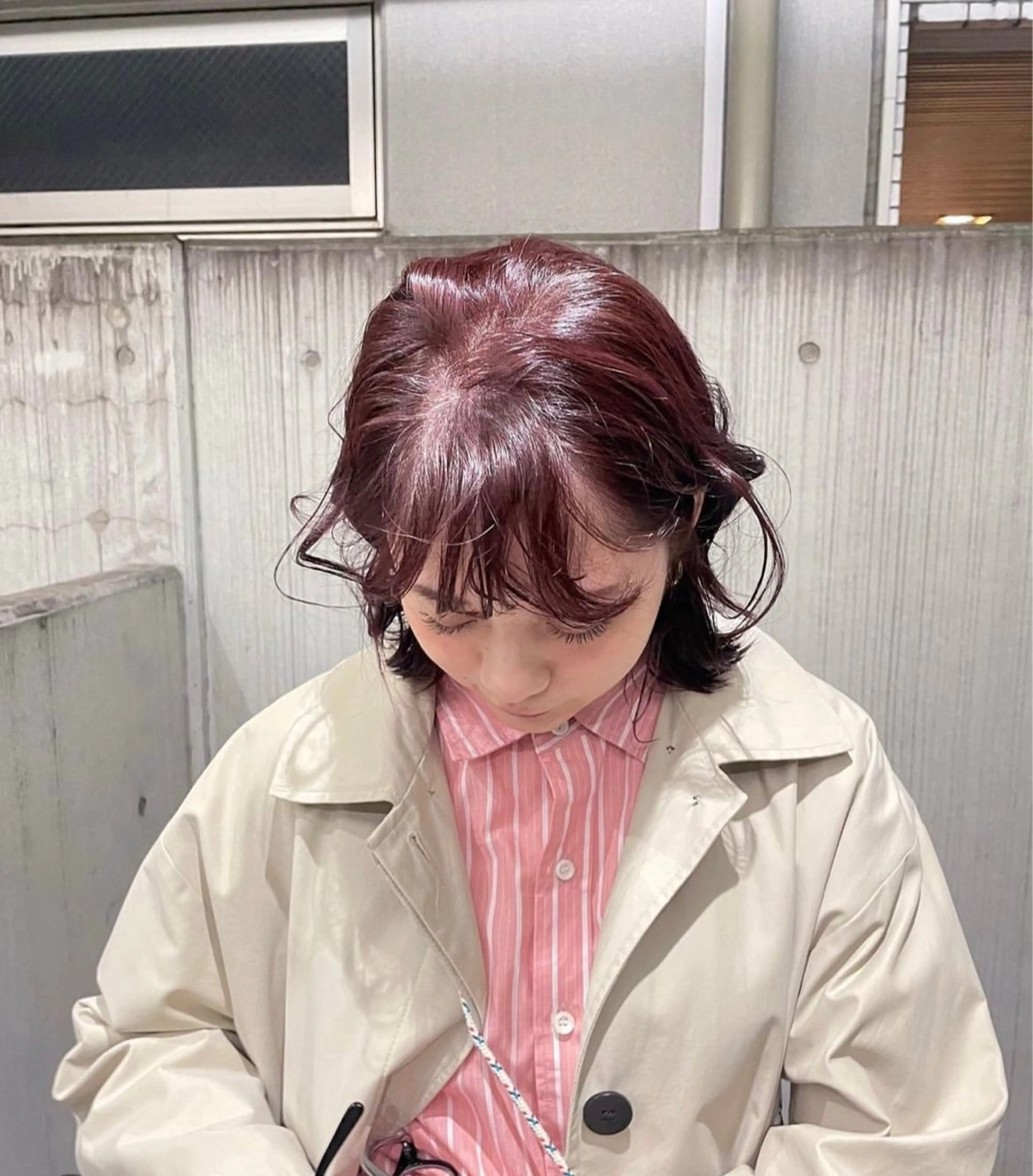 カラー 💖ボブ/髪質改善 顔周りレイヤー/ユイのヘアスタイル