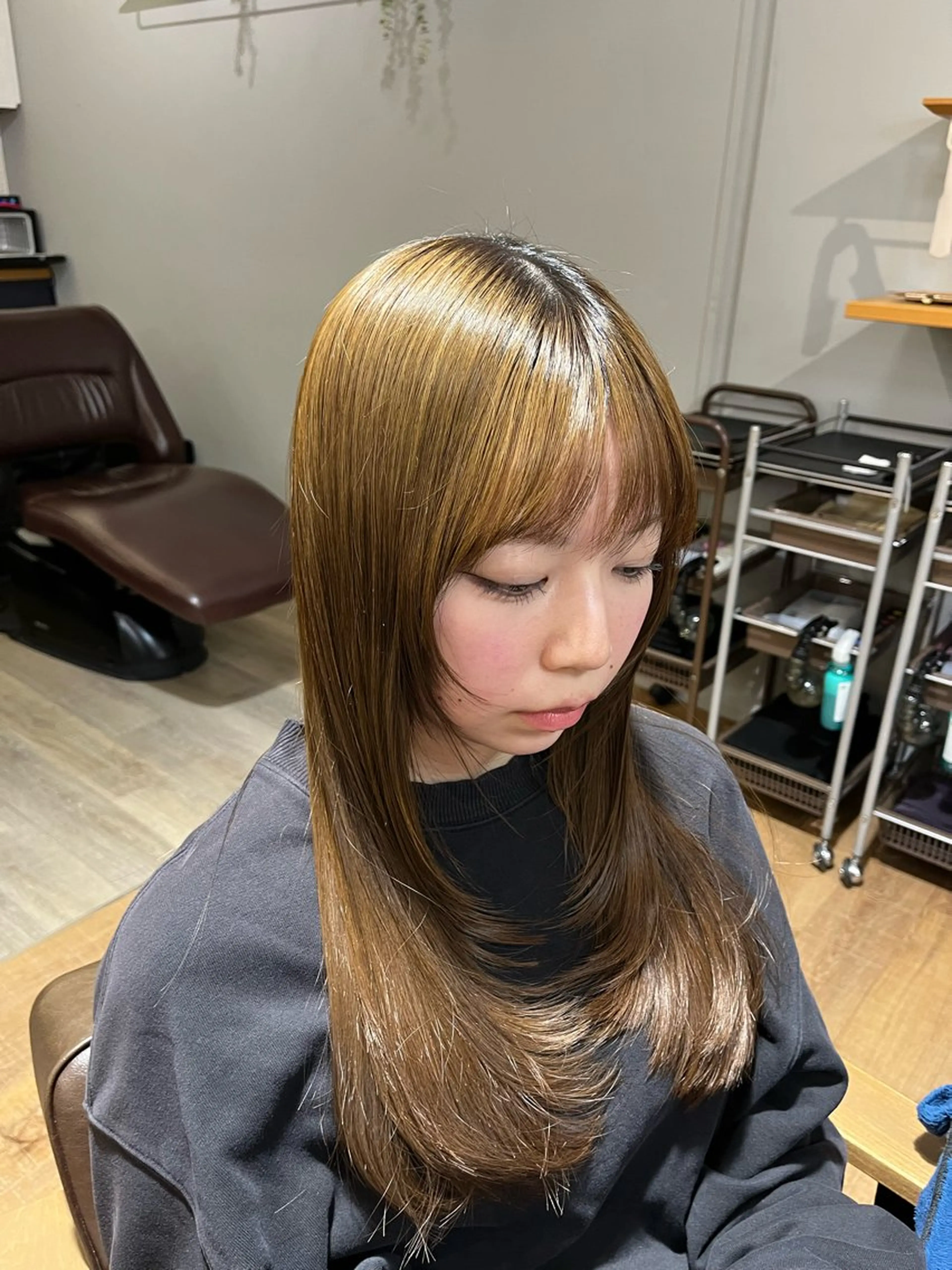 ロング レイヤーカット ローレイヤー 髙橋 和博/縮毛矯正のヘアスタイル