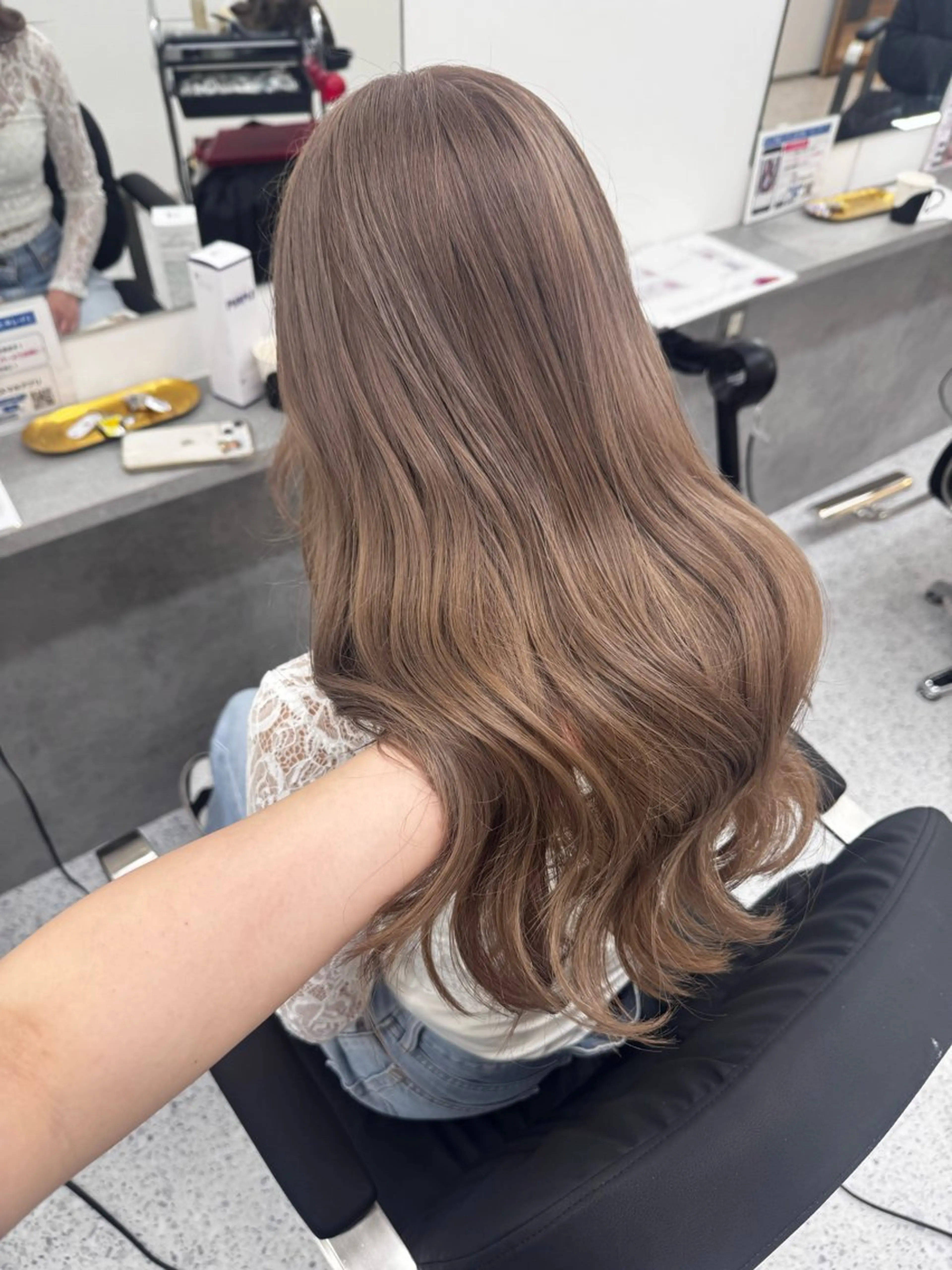 カラー 韓国レイヤー艶カラー ブリーチ otohaのヘアスタイル