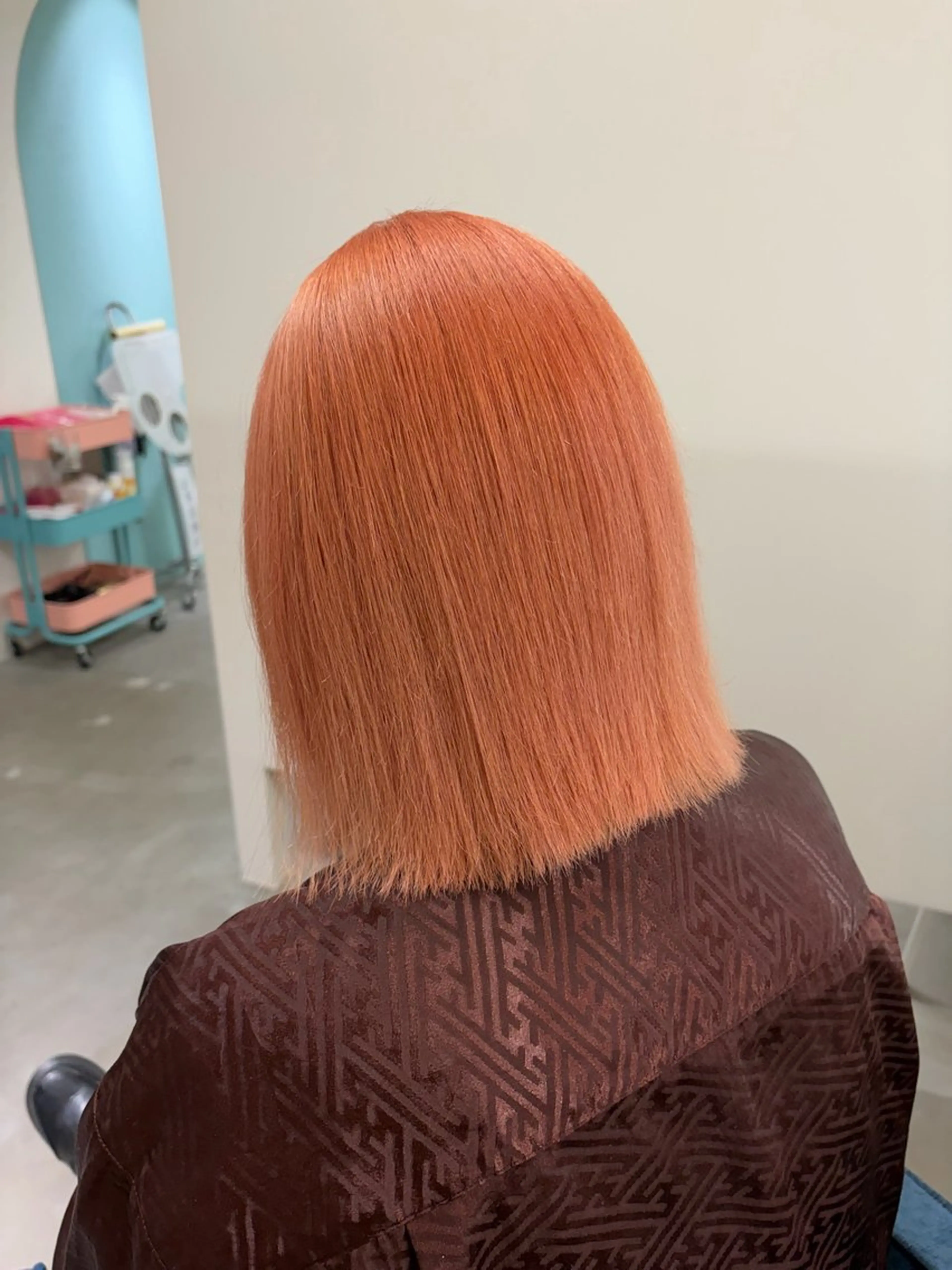 ミディアム ヘアカラー 安井まゆ _Box mico.のヘアスタイル