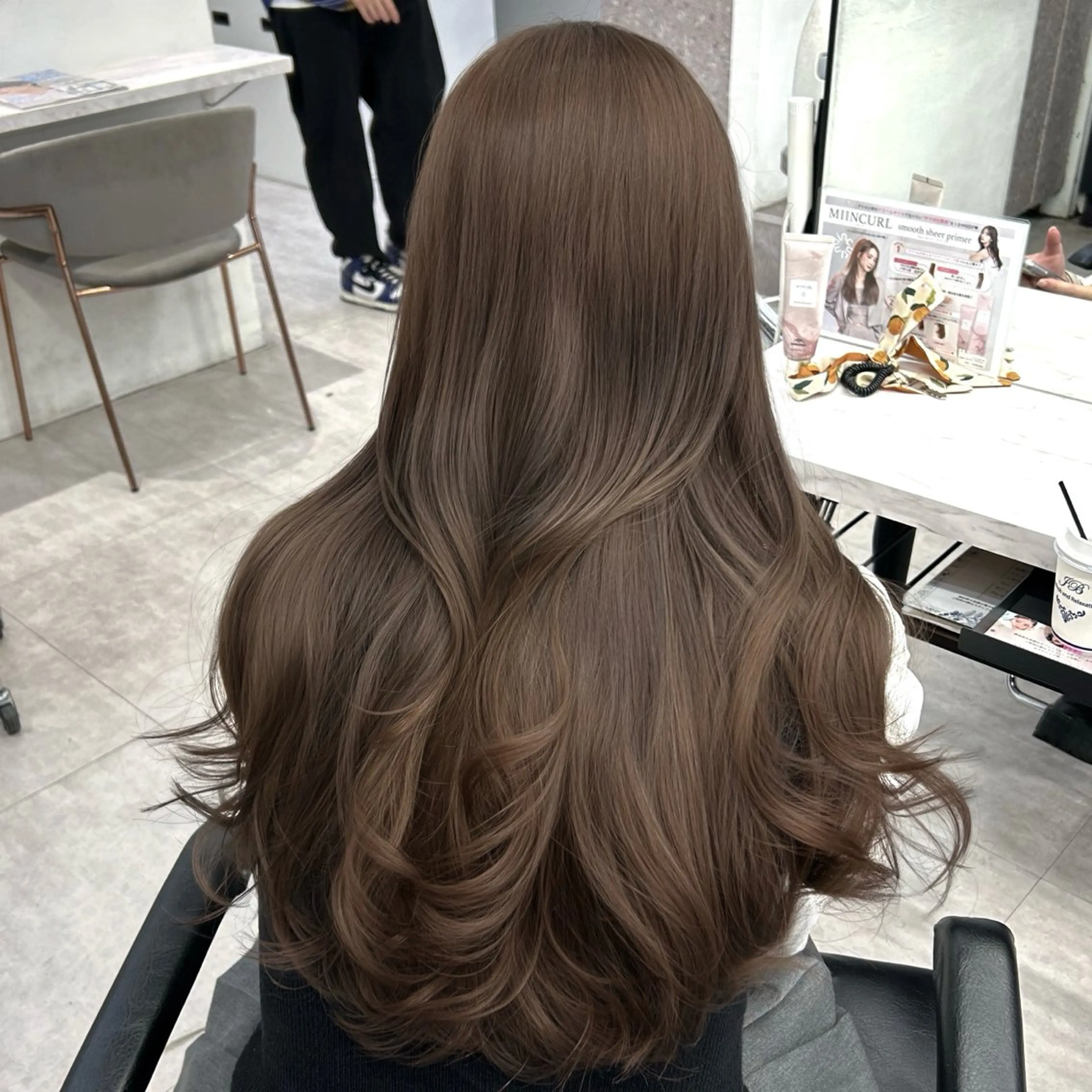 ロング カラー カット ヘアカラー トリートメント 透明感カラー 古山 結季🌙🖤のヘアスタイル