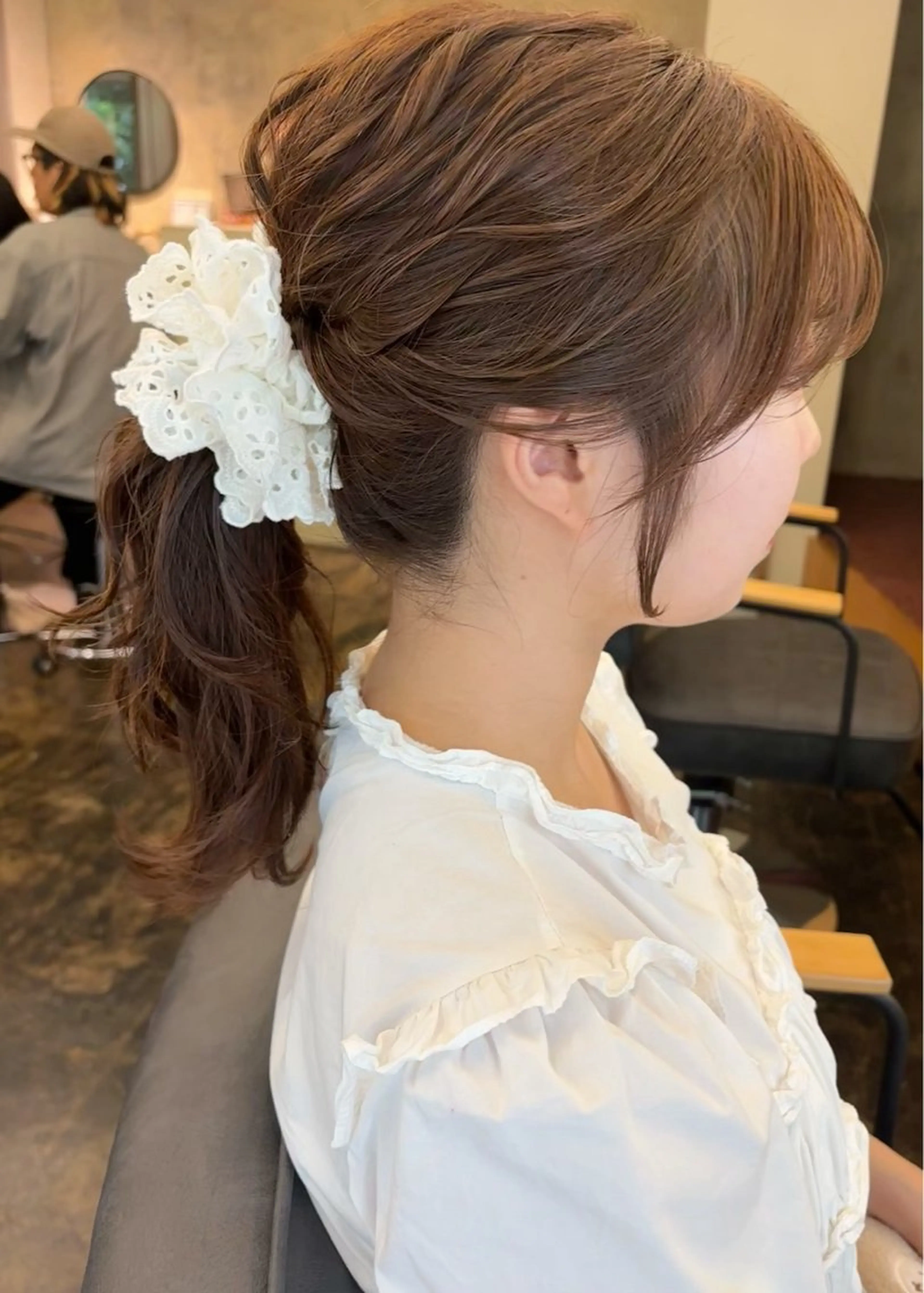 セミロング カラー ベージュカラー カット ヘアカラー 西山 紗耶香🪽 透明感カラー/ボブのヘアスタイル