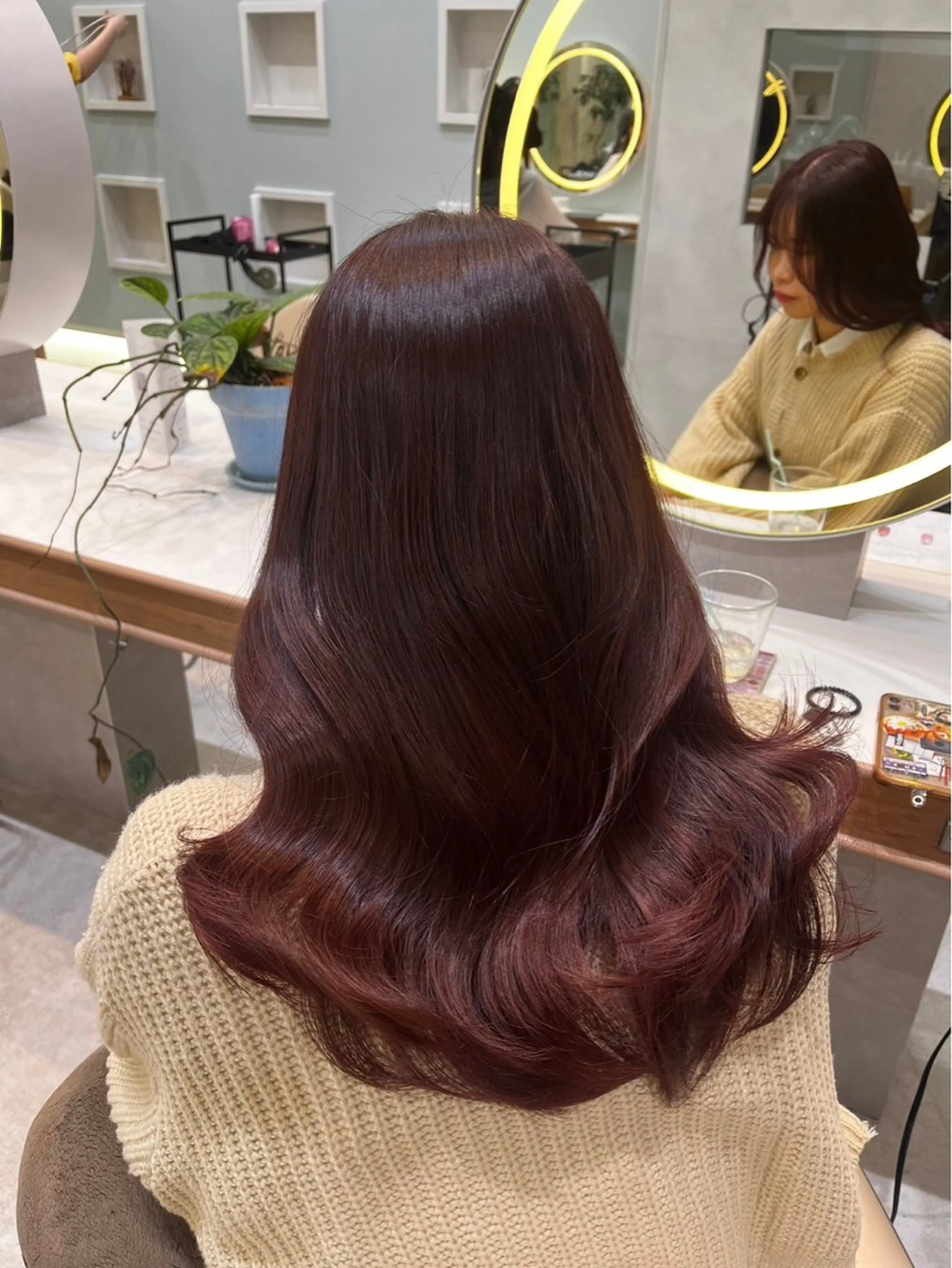 ロング カラー Wカラー┆ブラウン ┆うる艶┆ゆうはのヘアスタイル