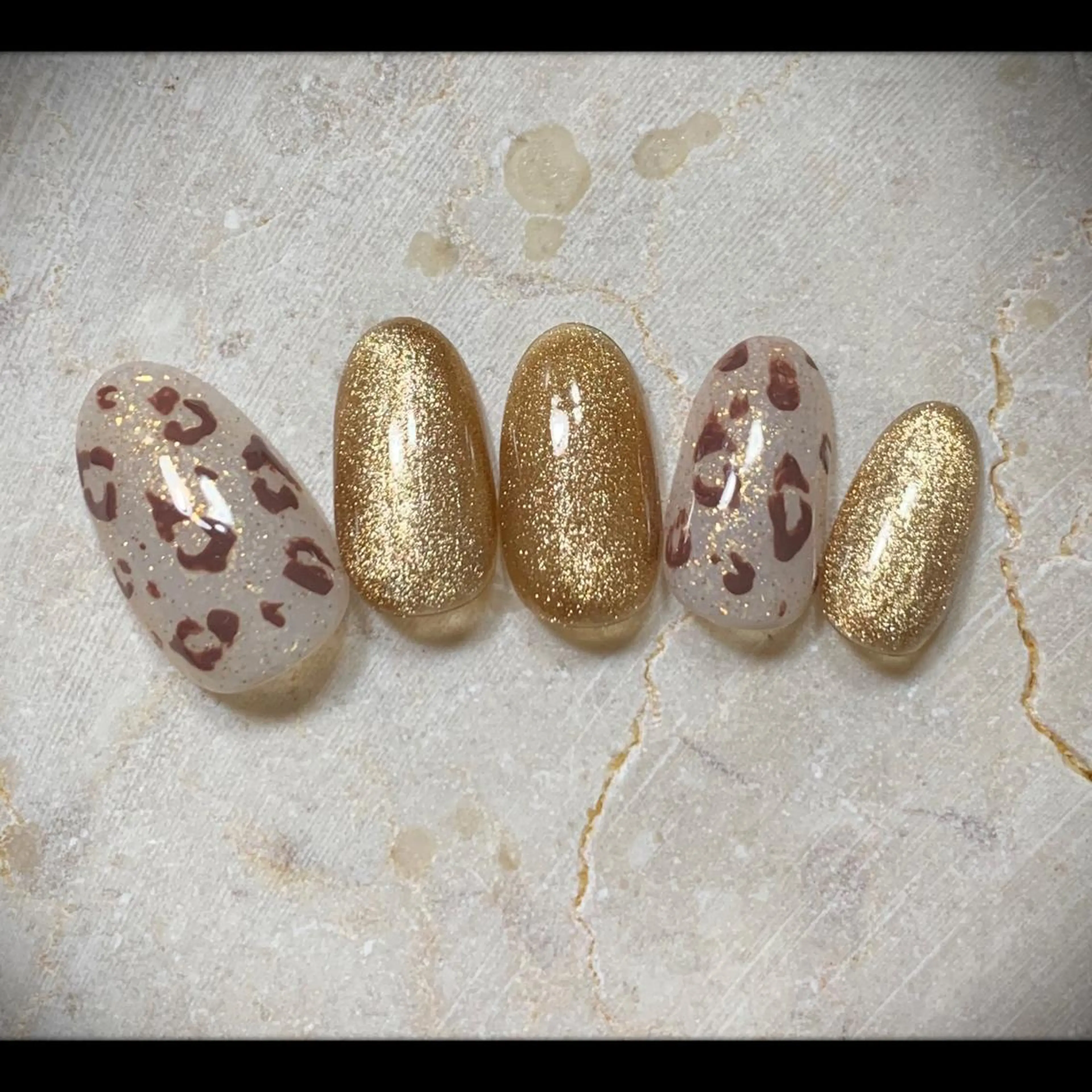 ネイル アニマル柄 ハンドネイル M nail 市原市ちはら台のネイルデザイン