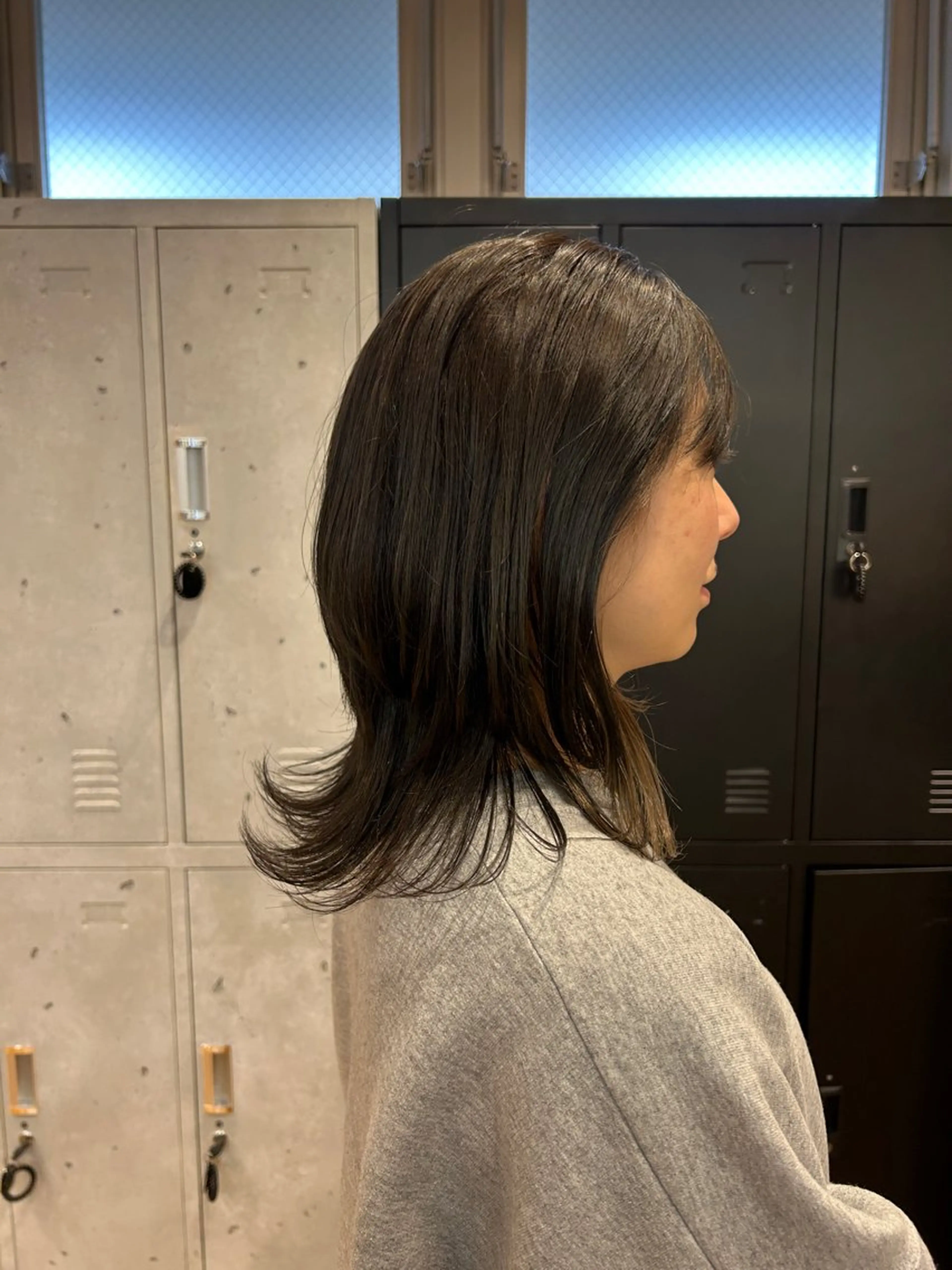 ミディアム カラー tokute 片岡心🐥のヘアスタイル
