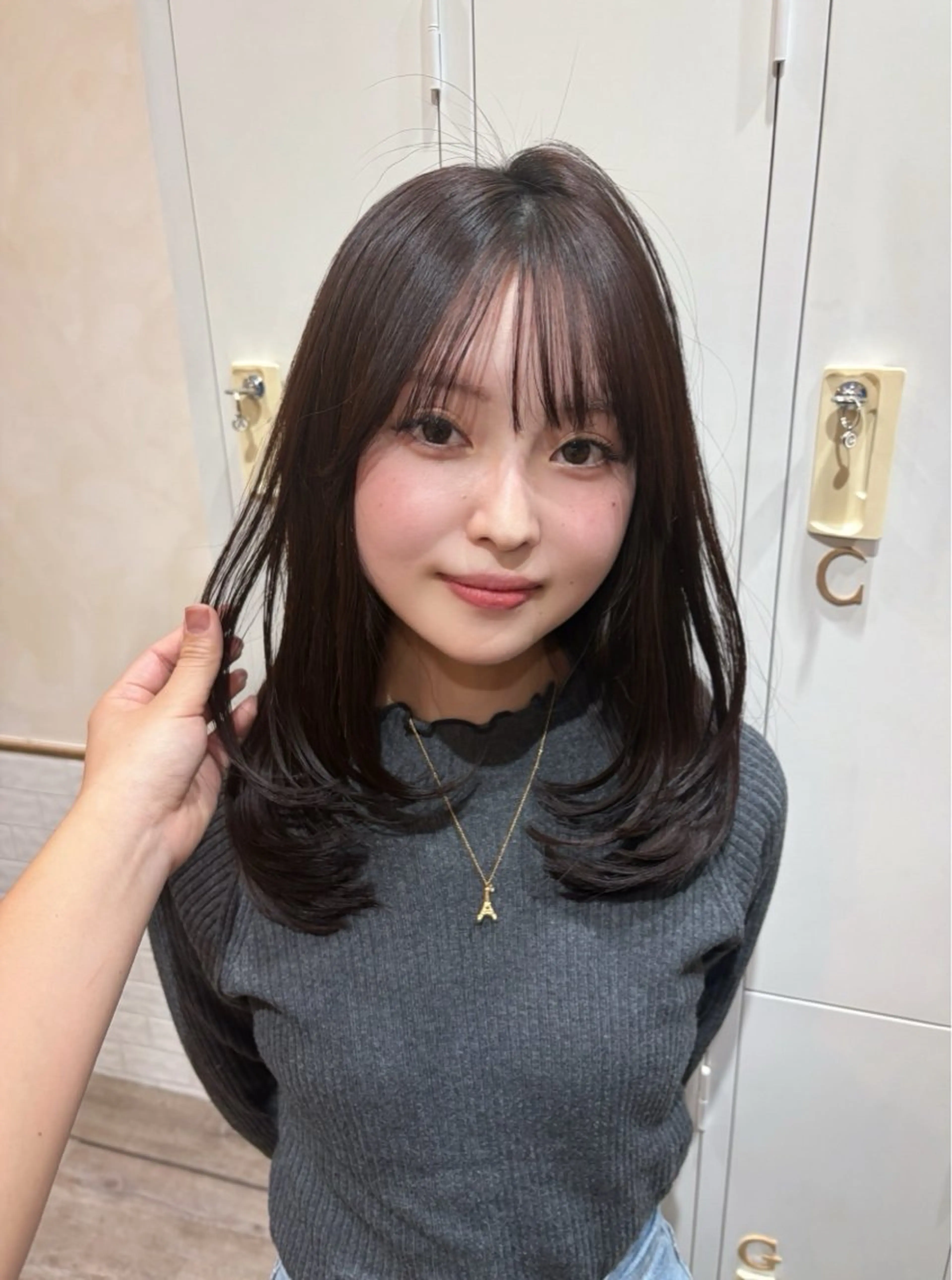 🍓レイヤーカットモデル🍓カット✂️+はちみつトリートメント🍯+コテ巻きスタイリング👱🏻‍♀️の写真
