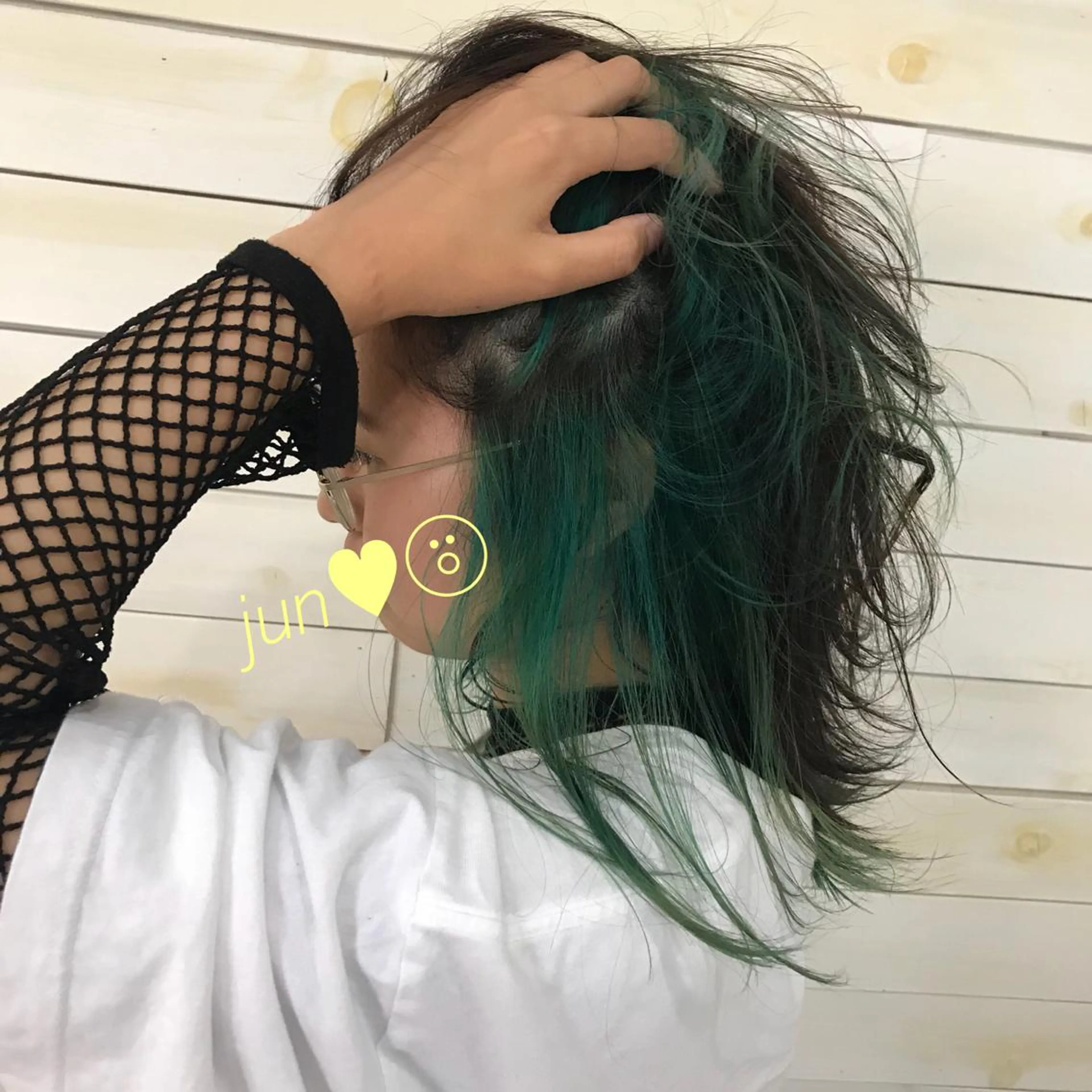 ロング カラー ヘアアレンジ ブリーチ インナーカラー /ヘアメ じゅんのヘアスタイル