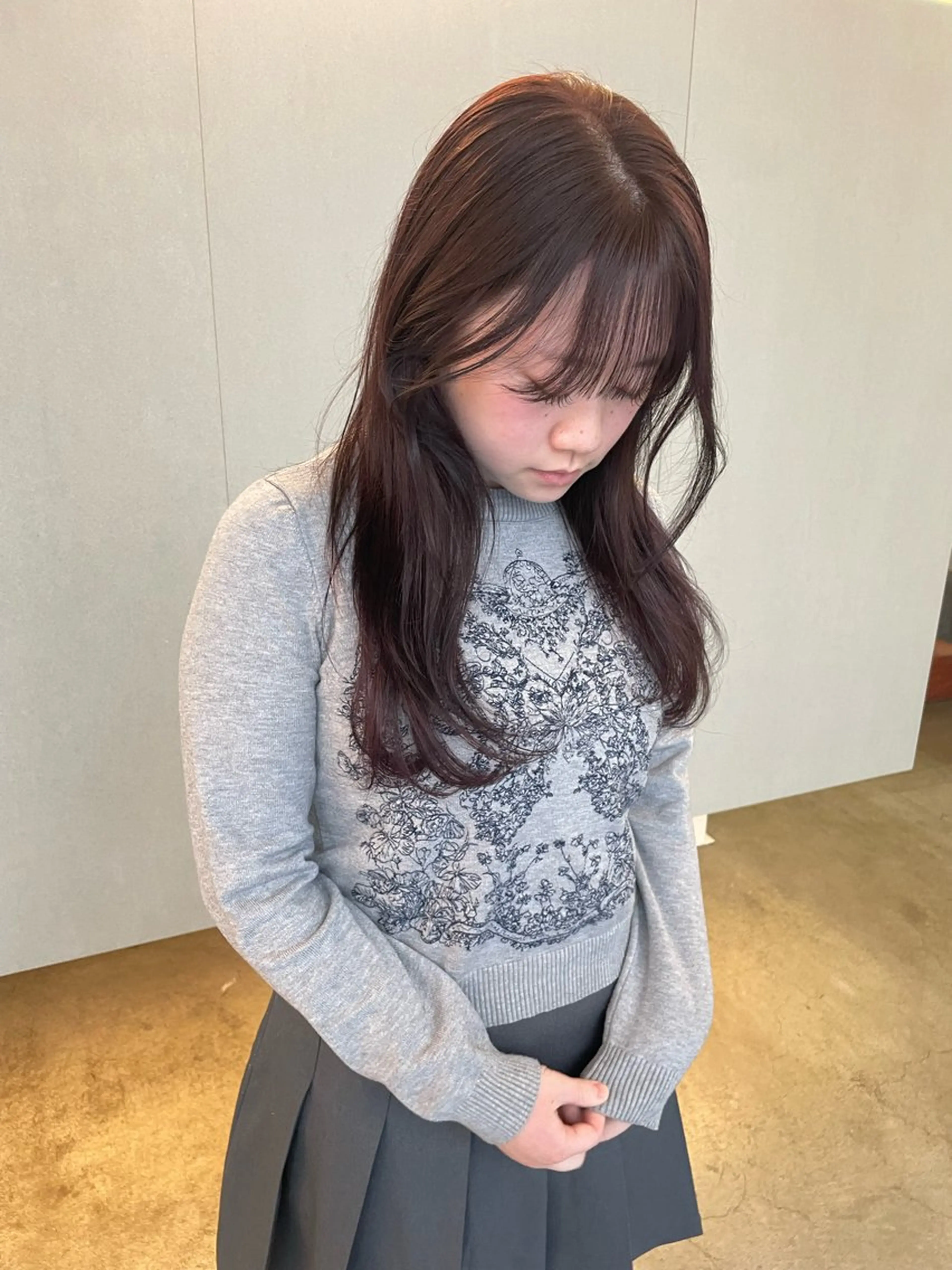 ロング カット 平野 叶花のヘアスタイル