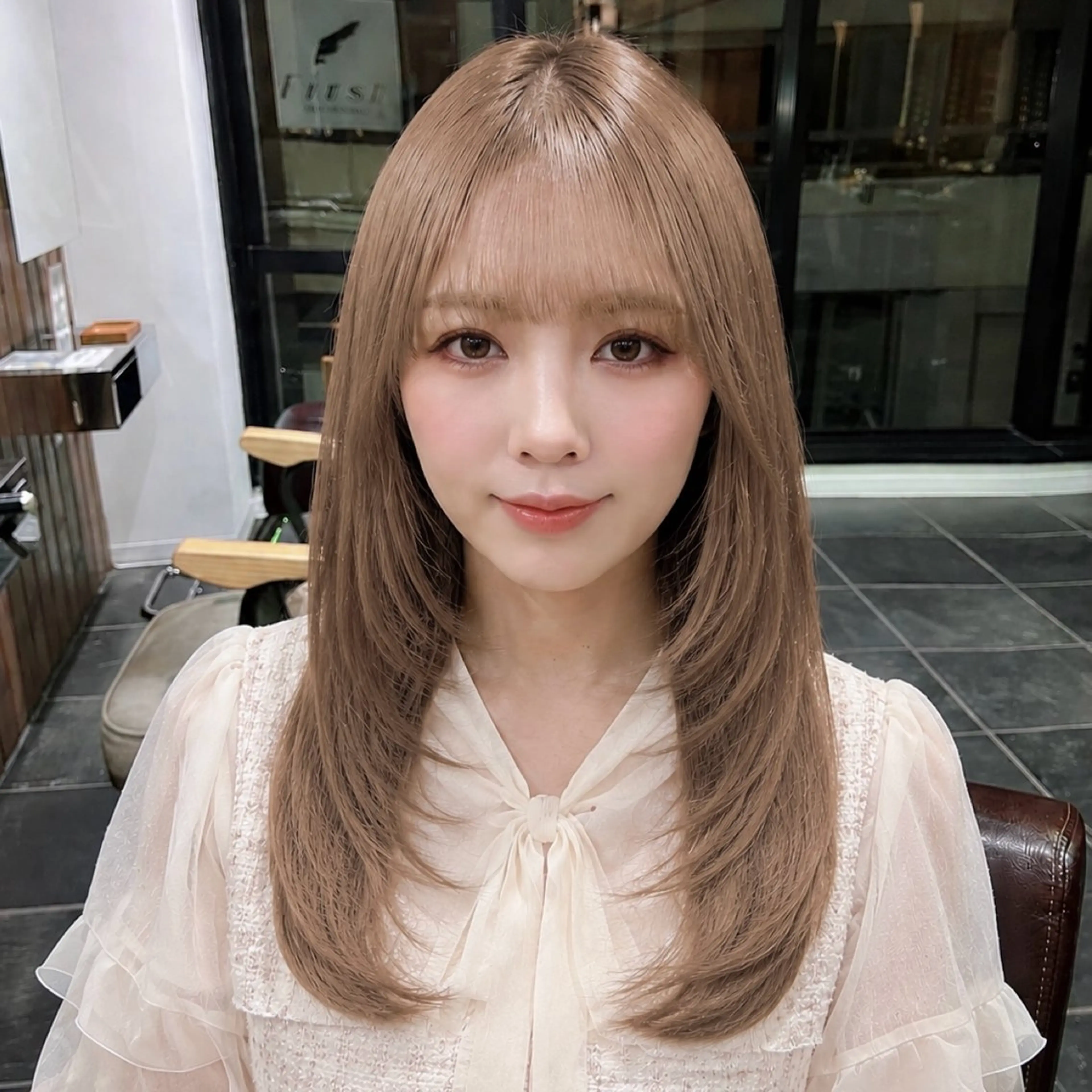 セミロング カット トリートメント ruen大分駅店/ chitoseのヘアスタイル