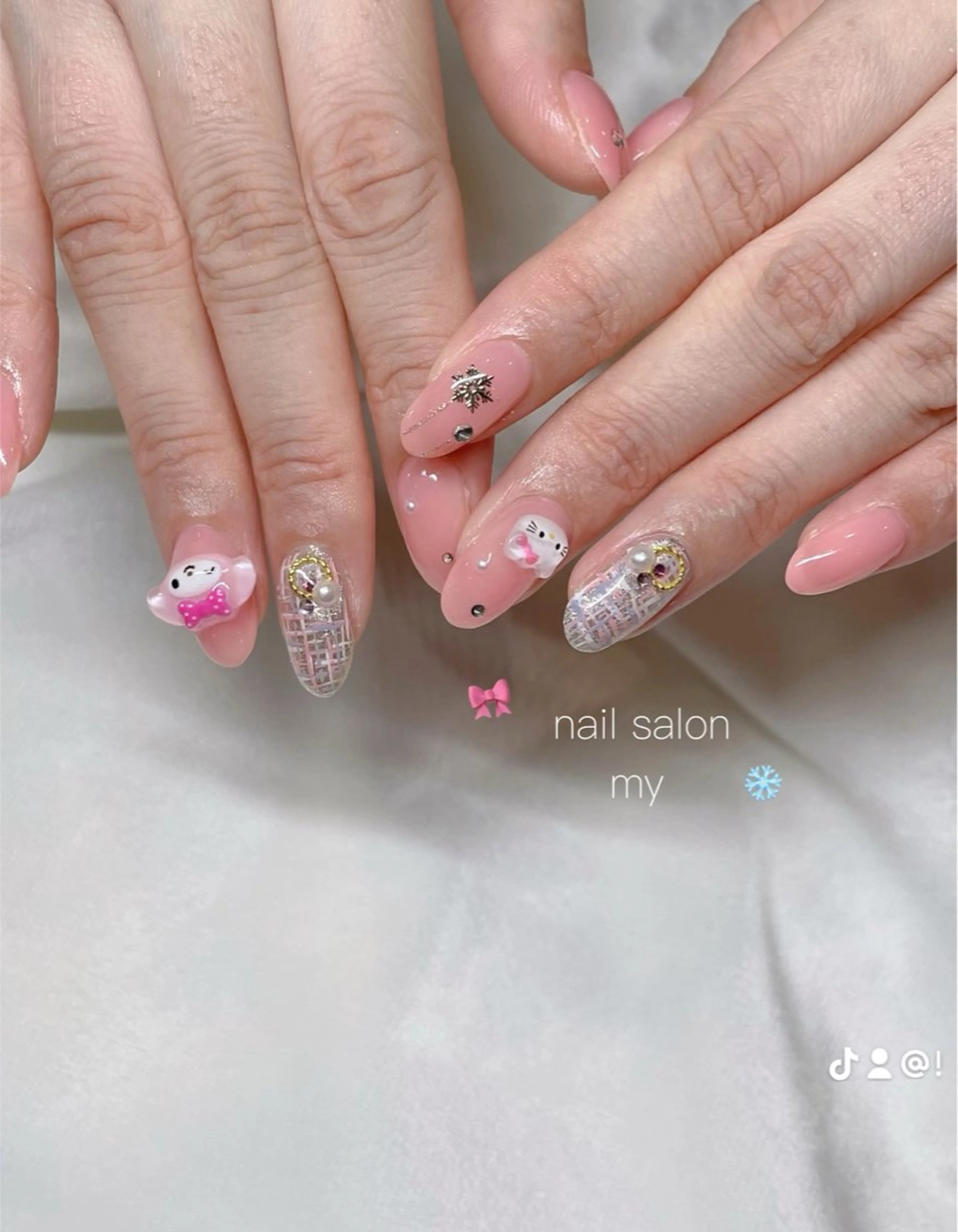 ネイル 韓国ネイル ニュアンスネイル ワンホンネイル NailSalon MYのネイルデザイン
