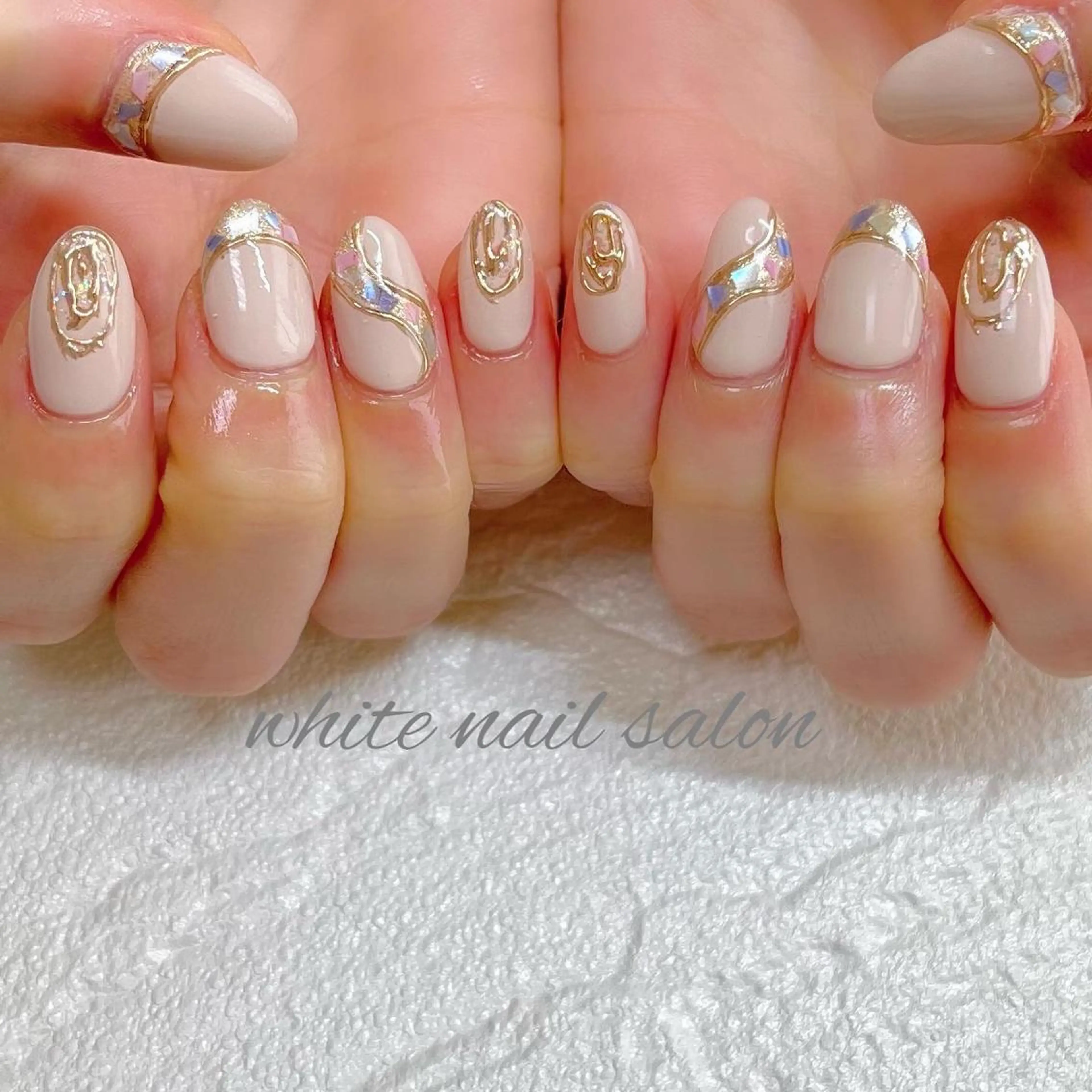 ネイル フットネイル ジェルネイル ハードジェル ラメ(グリッター) 持ち込み ハンドネイル white nail salonのネイルデザイン