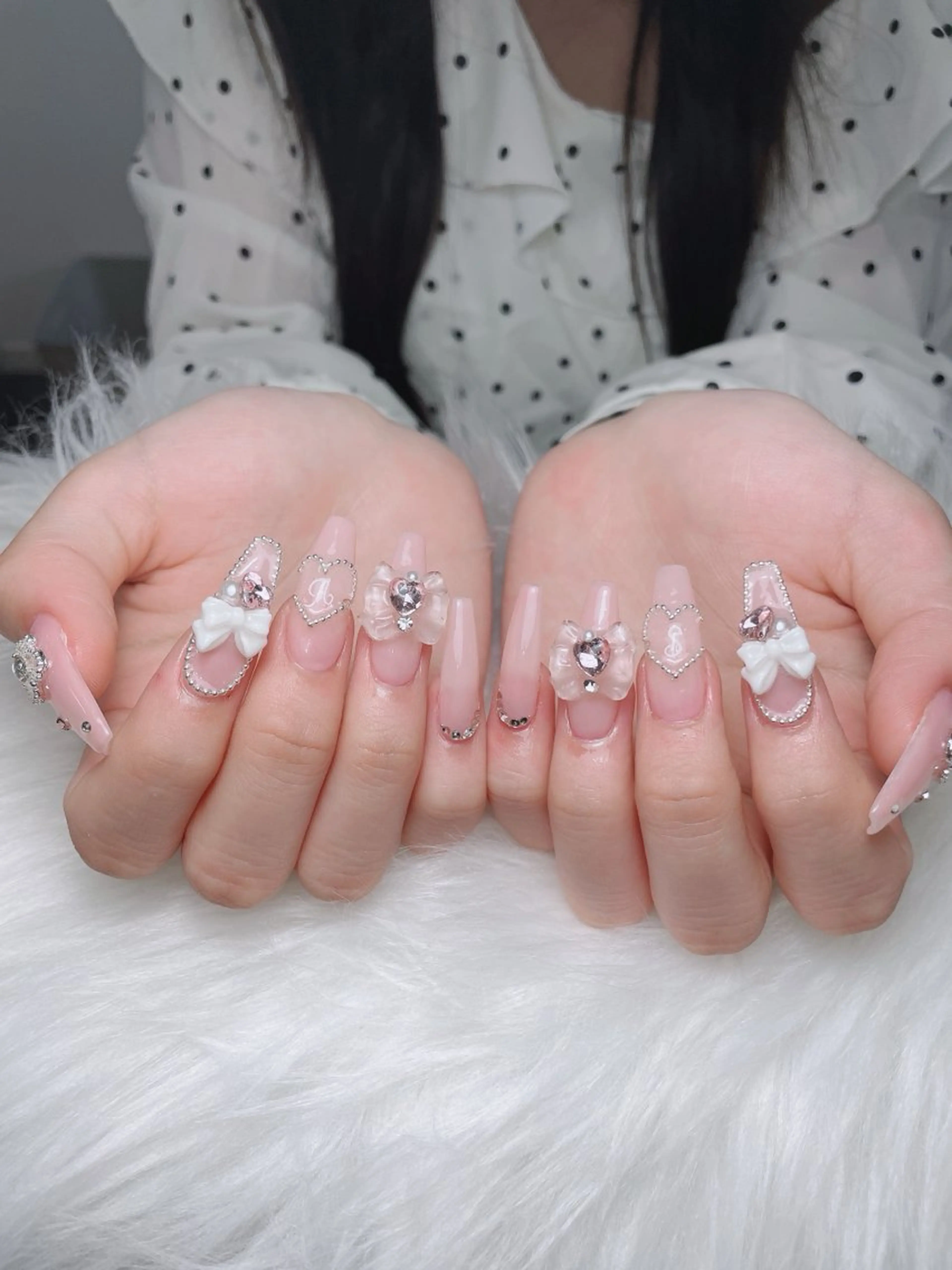 ネイル 長さ出し フレンチネイル グラデーション 卒業式 マグネットネイル Sora nail 長さ出し専門店のネイルデザイン