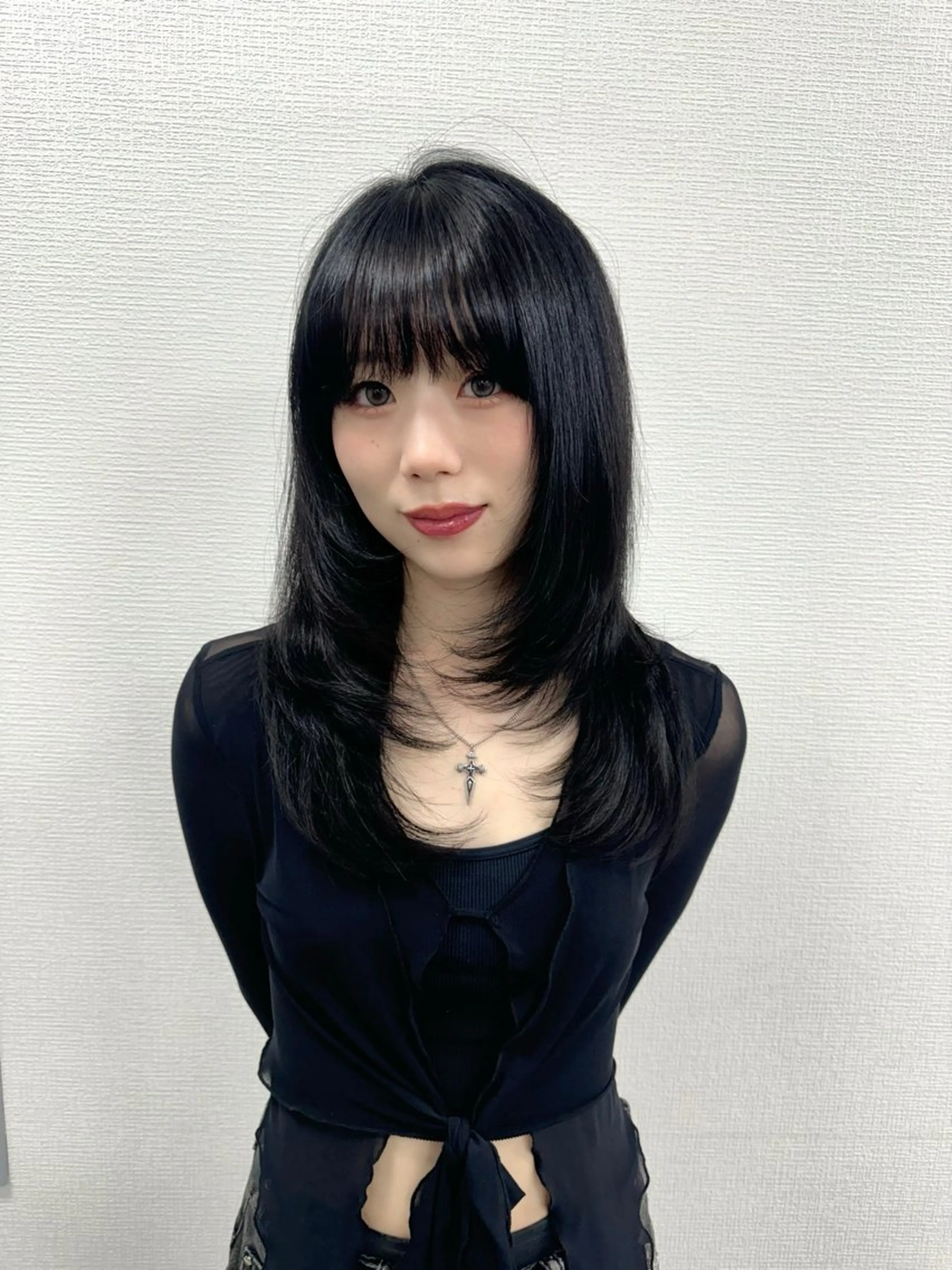 ロング ヘアアレンジ カット トリートメント ヘッドスパ ヘアセット 韓国レイヤーカット /韓国トレンドカラーのヘアスタイル