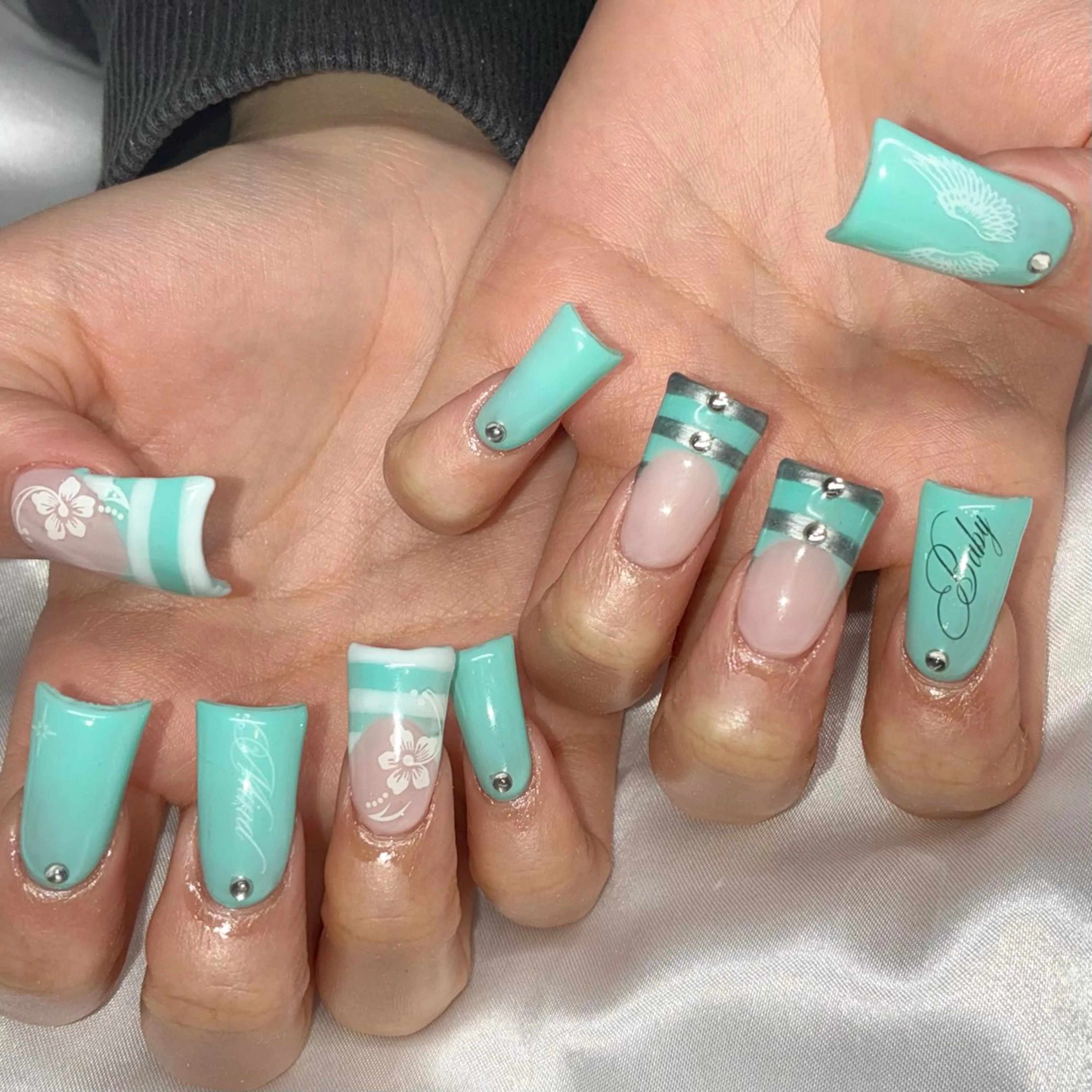 ネイル アートネイル ショートネイル Nail ヌシん家 AKANEのネイルデザイン