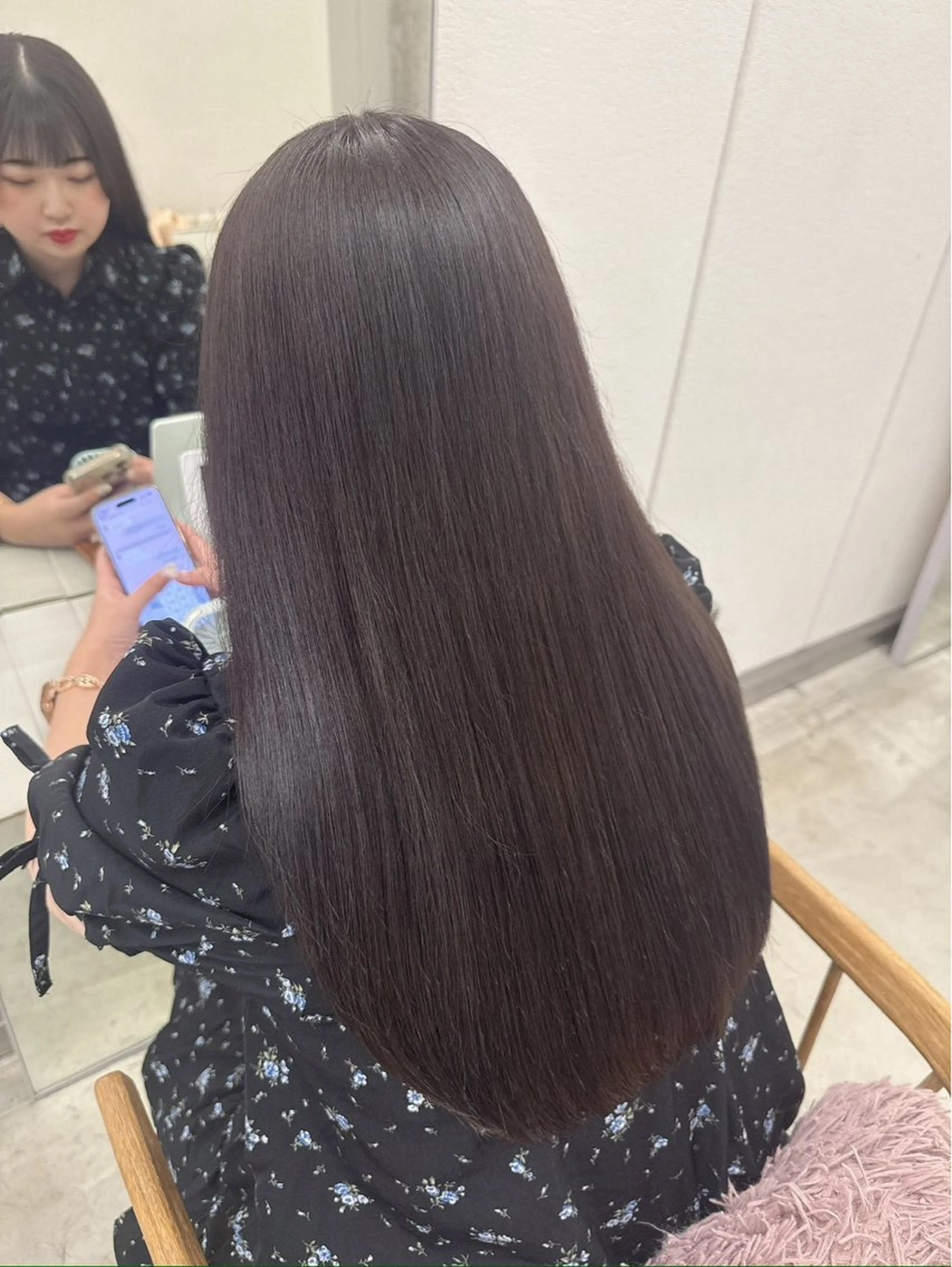 ロング カラー ヘアカラー 💐花屋併設💐 宮園　雛羽のヘアスタイル