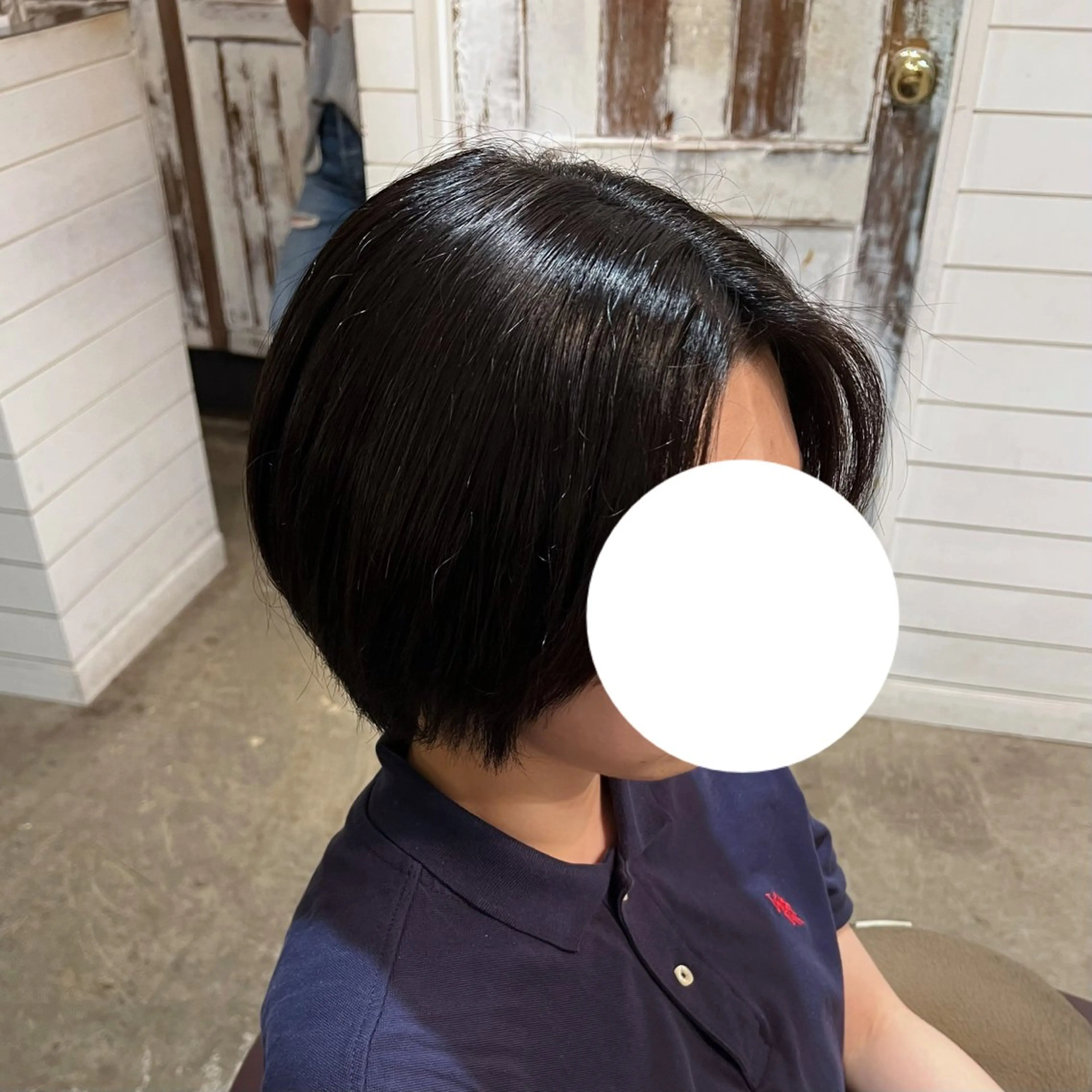 ショート カラー ブルーカラー Dia ‎ アキヨシ ミユのヘアスタイル